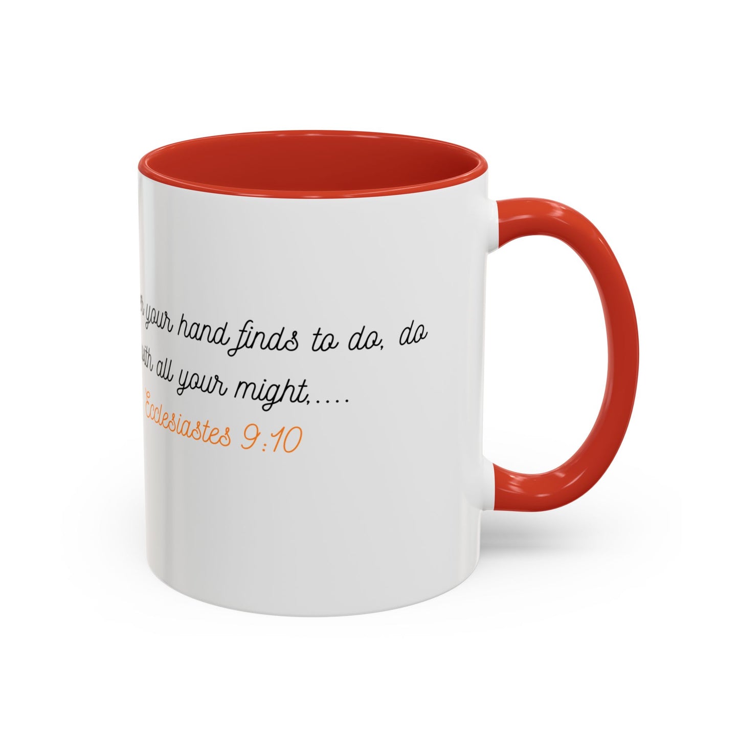 Inspirational Accent Mug - Butterfly Design, with Motivational words.