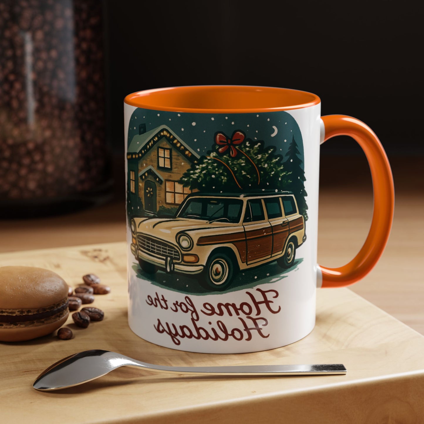 Charming Vintage Holiday Coffee Mug,