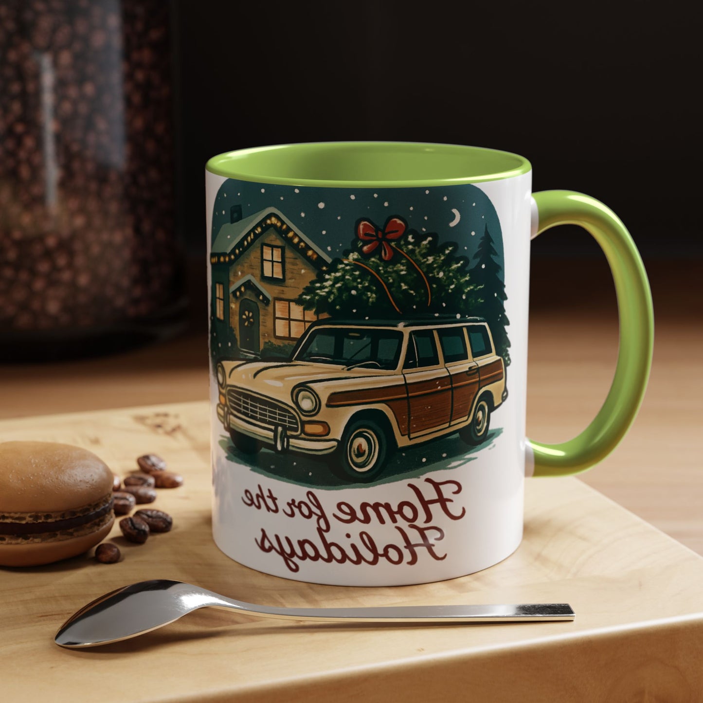 Charming Vintage Holiday Coffee Mug,