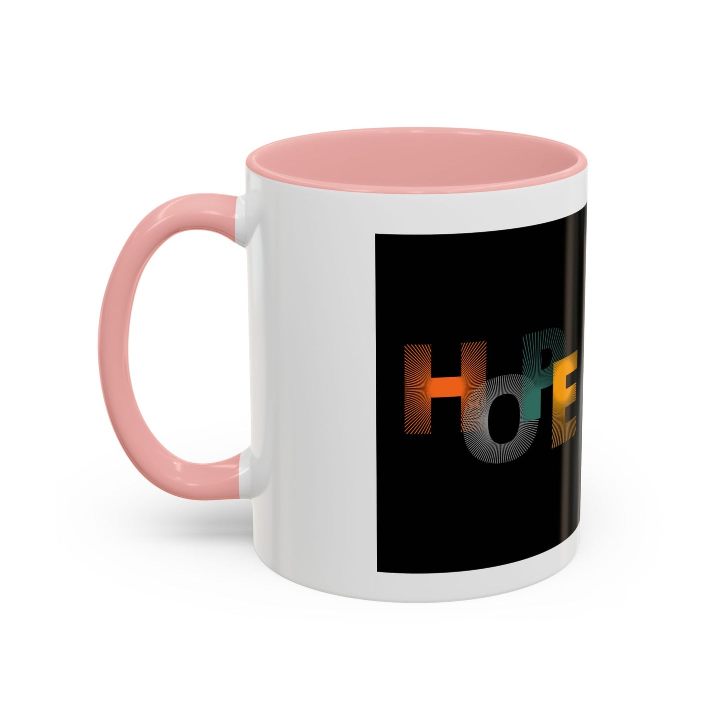 Hope-Inspired Accent Coffee Mug | Motivational Drinkware, Gift for Coffee Lovers, Inspirational Mug, Home & Office Decor, Unique Present