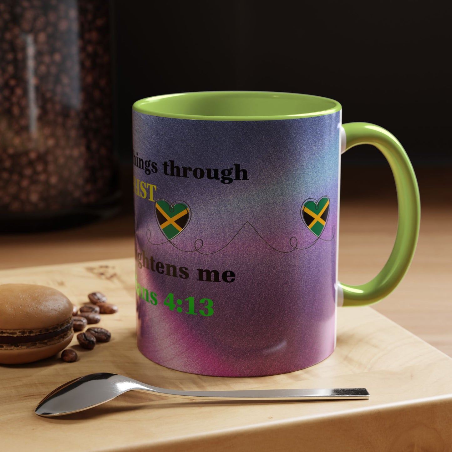 Faith-Based Coffee Cup, Inspirational Accent Coffee Mug, Christian Gift.