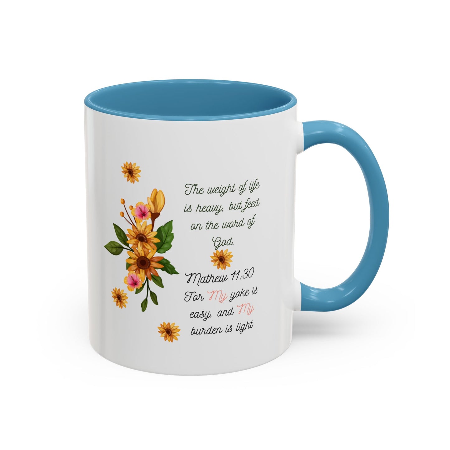 Floral Inspirational Coffee Mug.