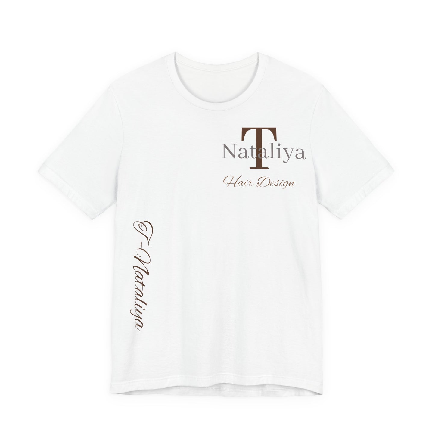 Nataliya Hair Design T-Shirt — Elegant Salon Logo Tee