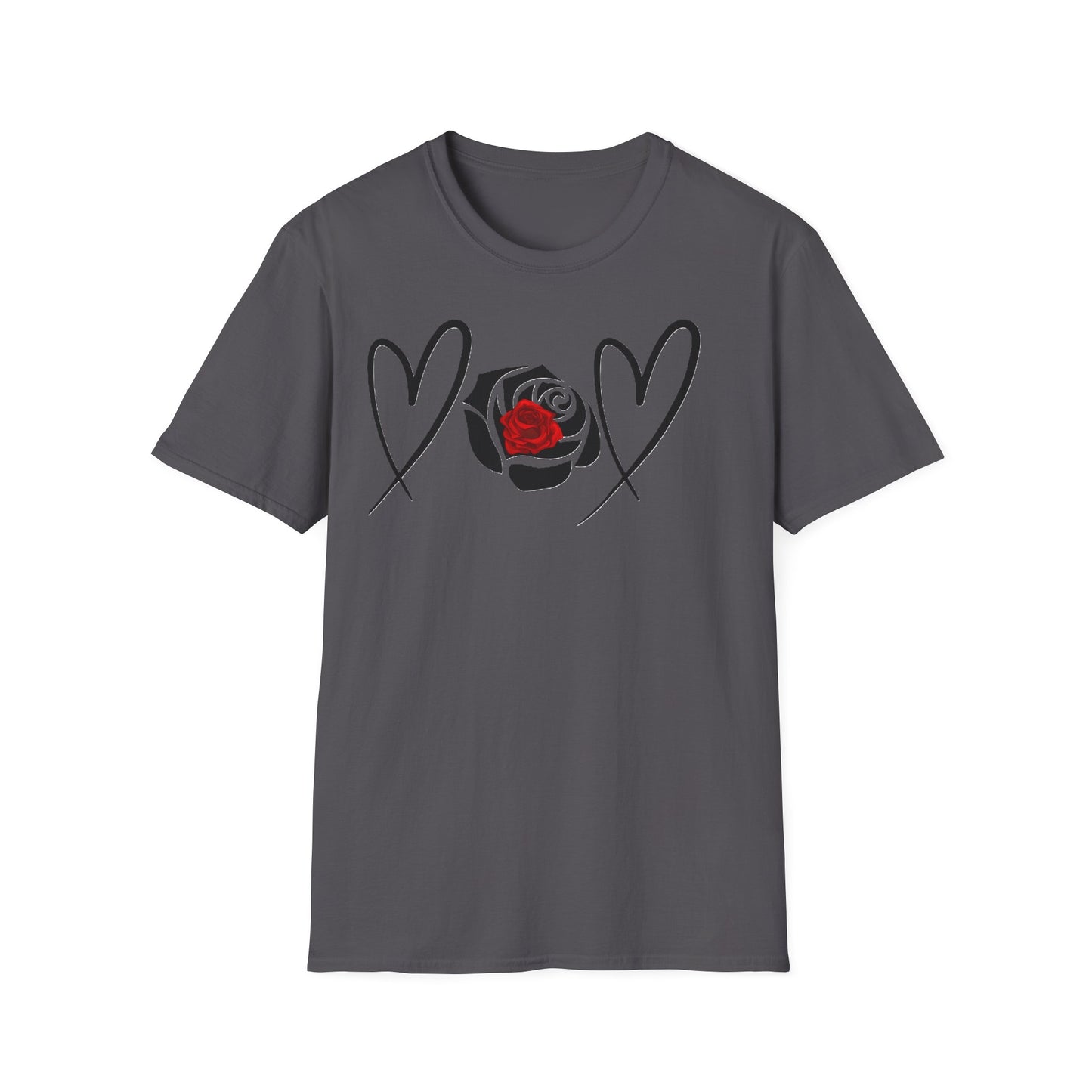 Heart & Rose Graphic Unisex T-Shirt