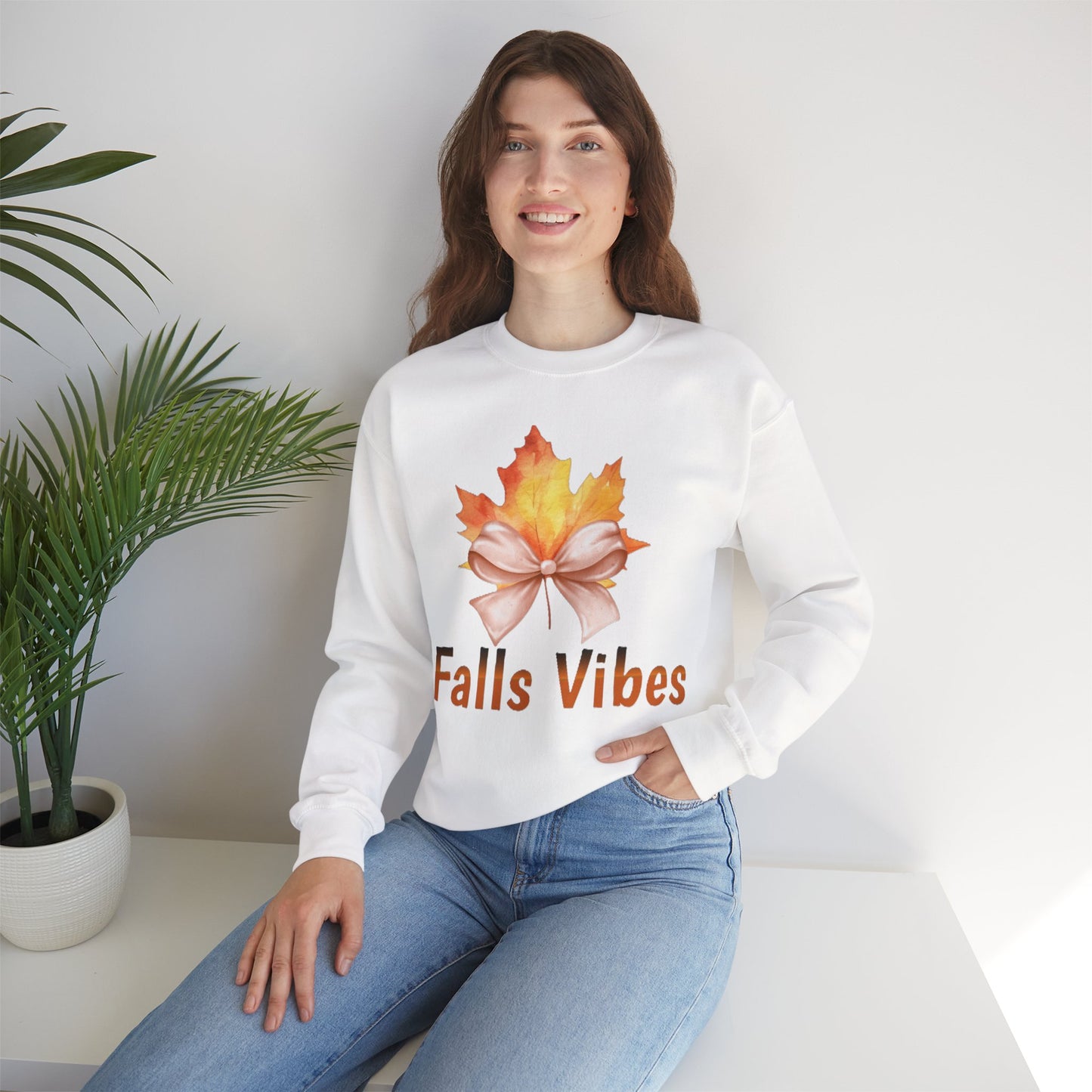 Autumn Vibes Crewneck Sweatshirt - Cosy Fall Style, Perfect for Thanksgiving, Seasonal Wardrobe, Gift for Her, Casual Wear, Relaxed Fit