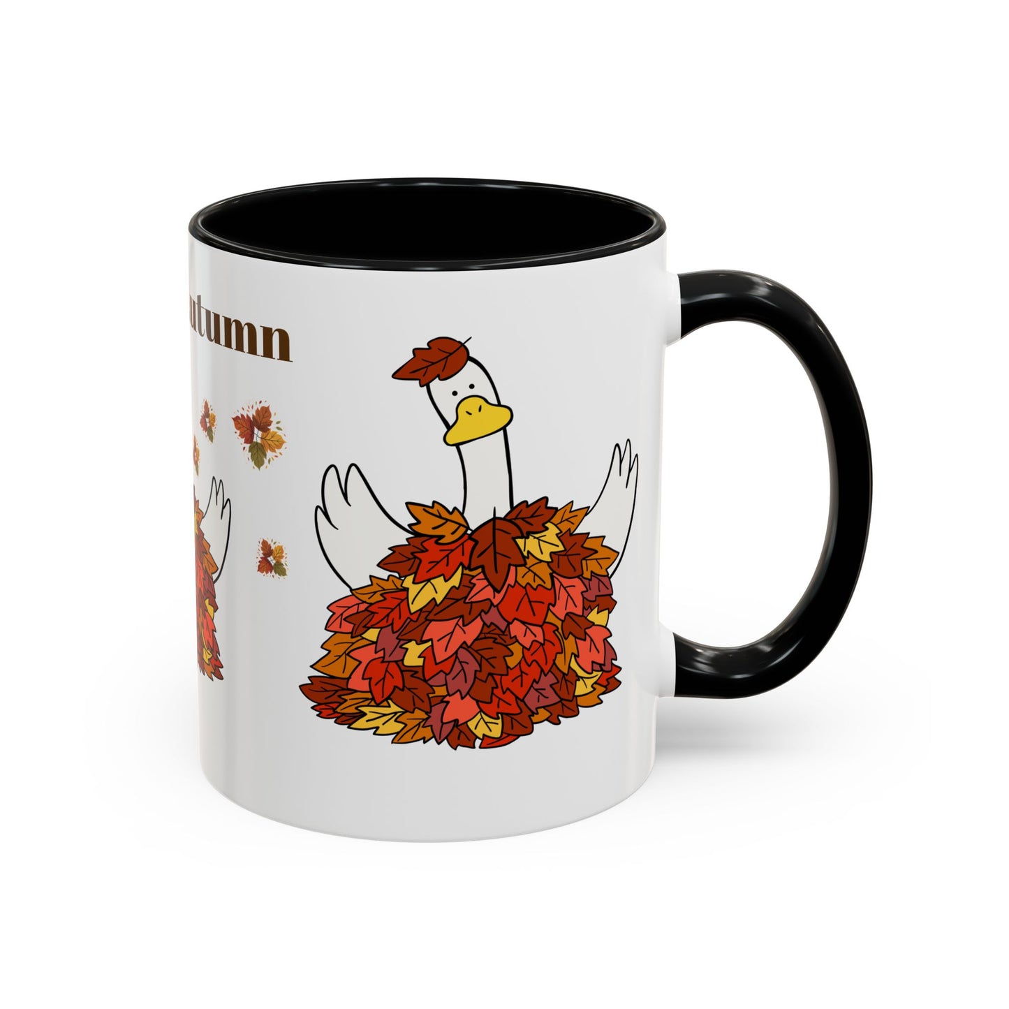 Autumn-Themed Accent Coffee Mug.