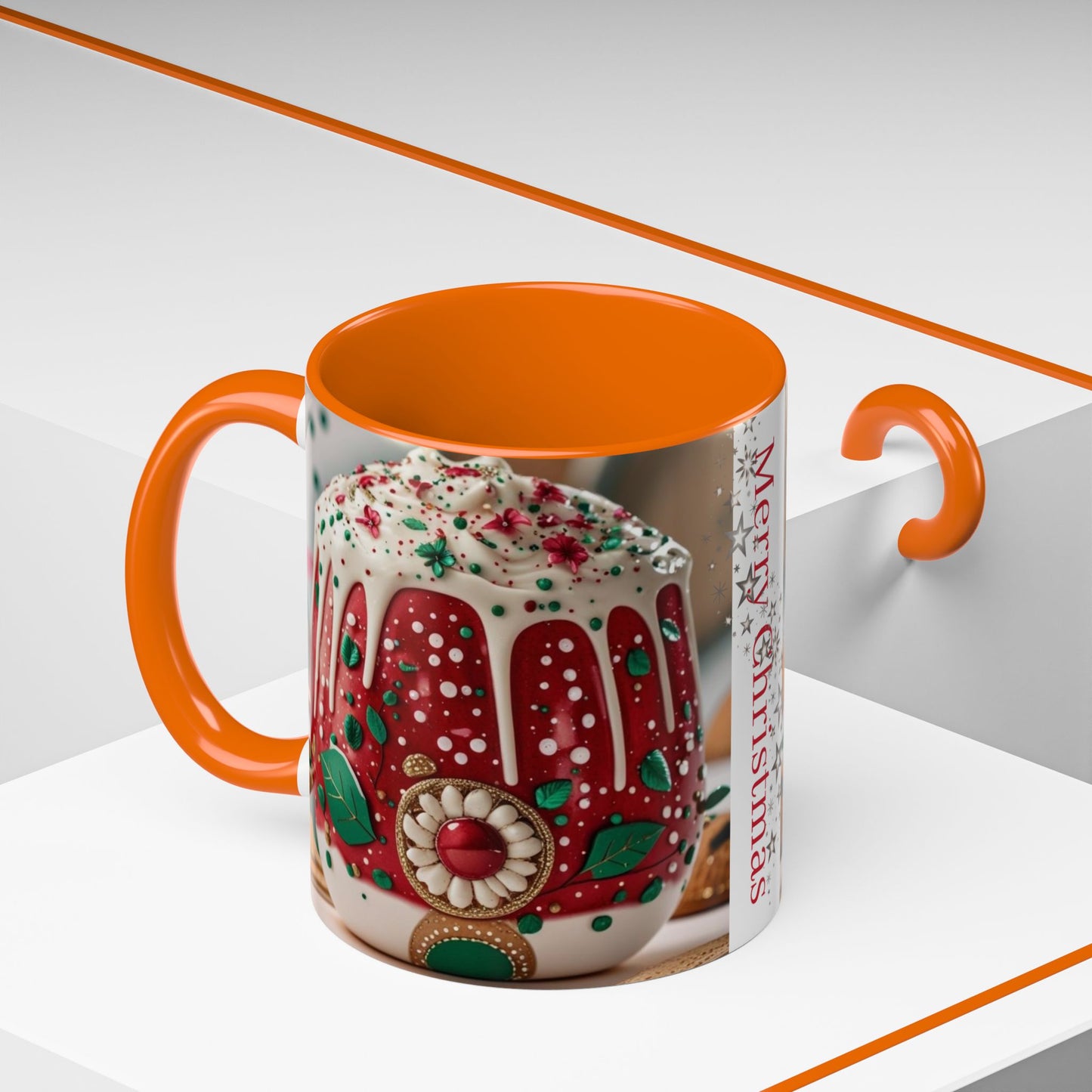 Festive Christmas Mug - Merry Christmas Design, Holiday Gift, Coffee Cup.