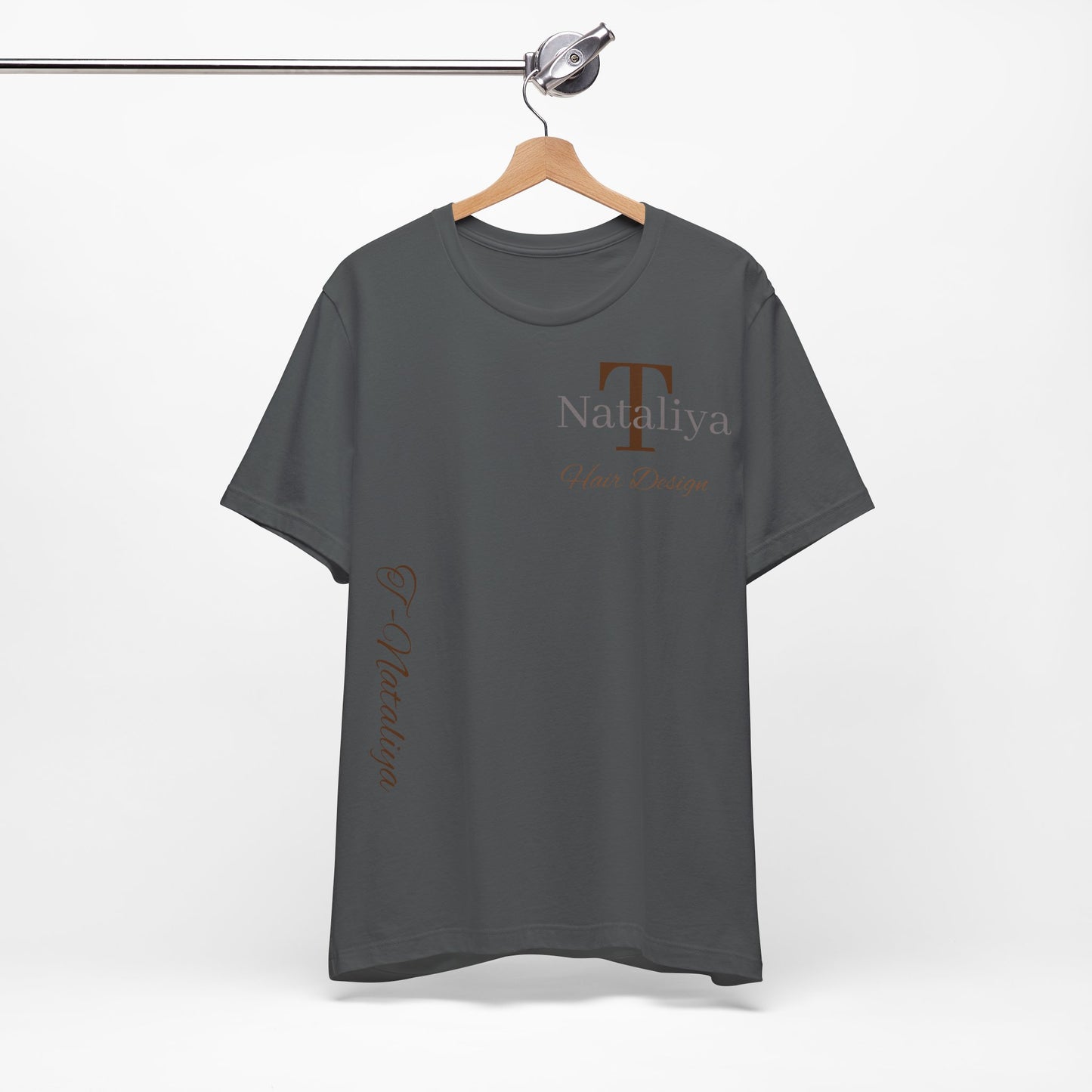 Nataliya Hair Design T-Shirt — Elegant Salon Logo Tee