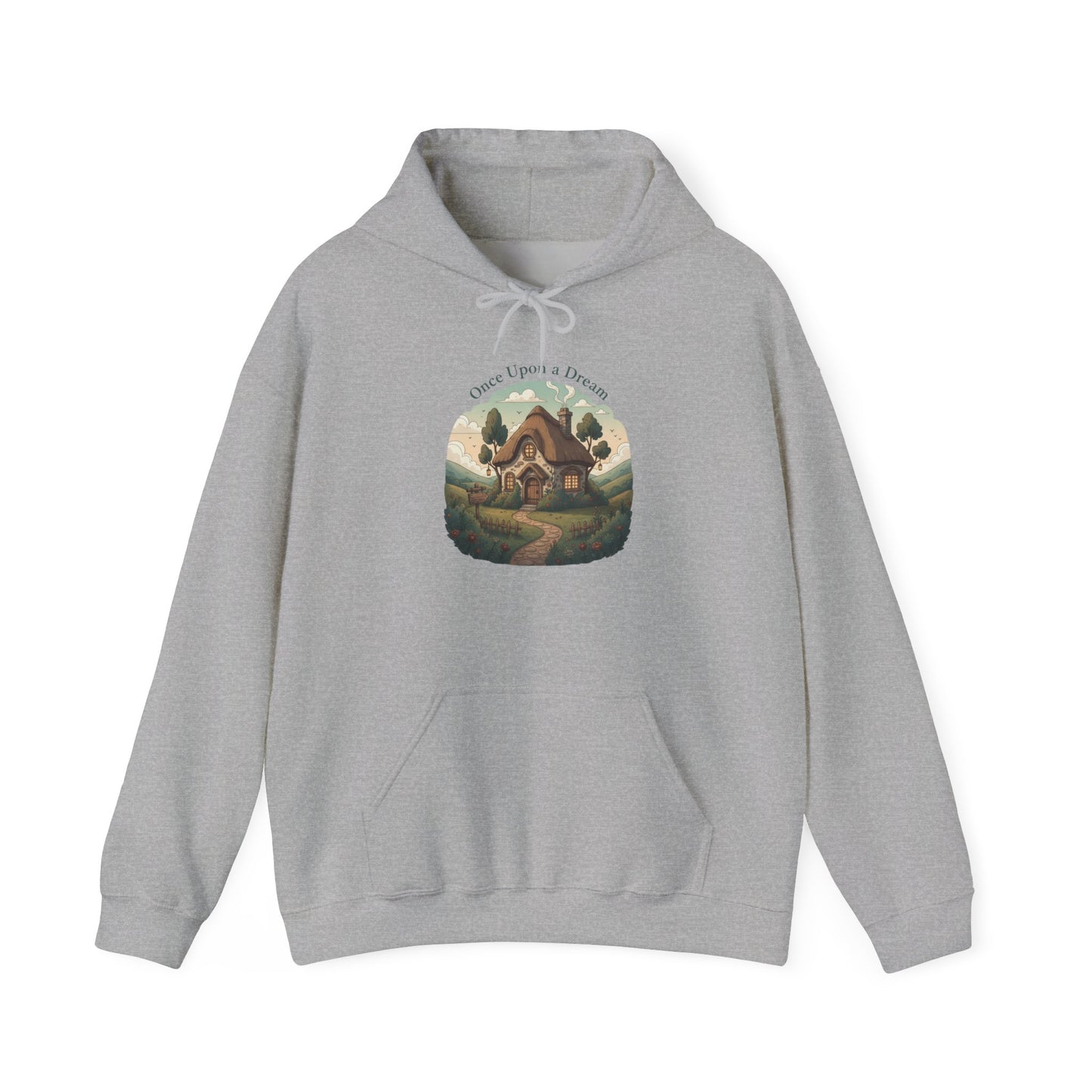 Cozy Winter Village Hoodie | fantasy forest illustration, storybook winter