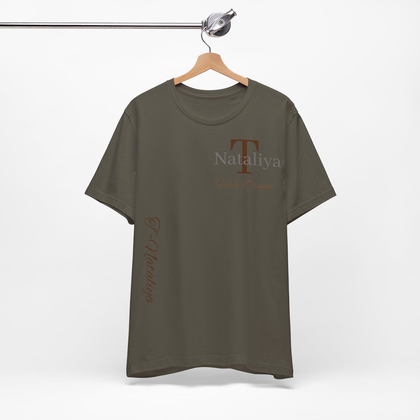 Nataliya Hair Design T-Shirt — Elegant Salon Logo Tee