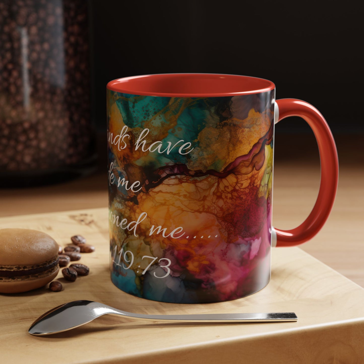 Inspirational Coffee Mug, Colorful Art Mug.