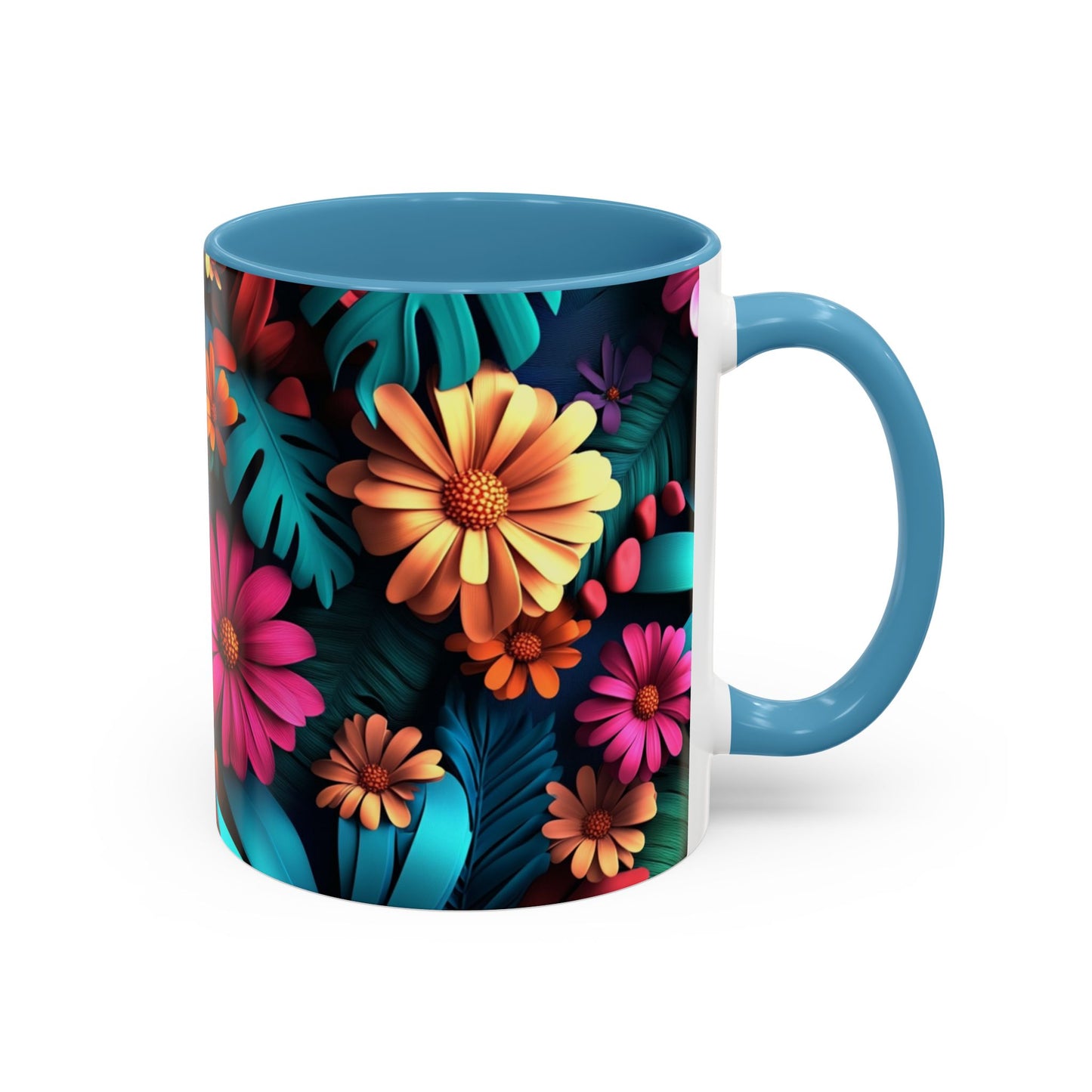 Vibrant Floral Coffee Mug