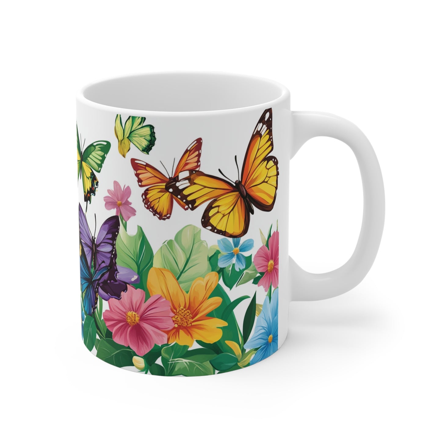 Beautiful Butterflies Accent Mug.