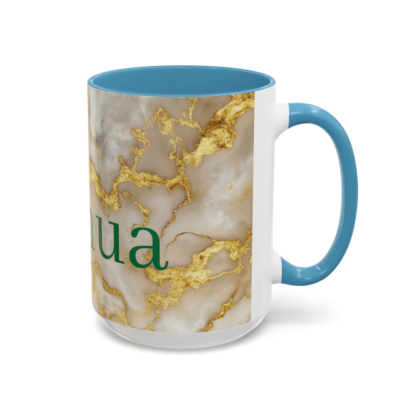 Personalized Marble Accent Coffee Mug.