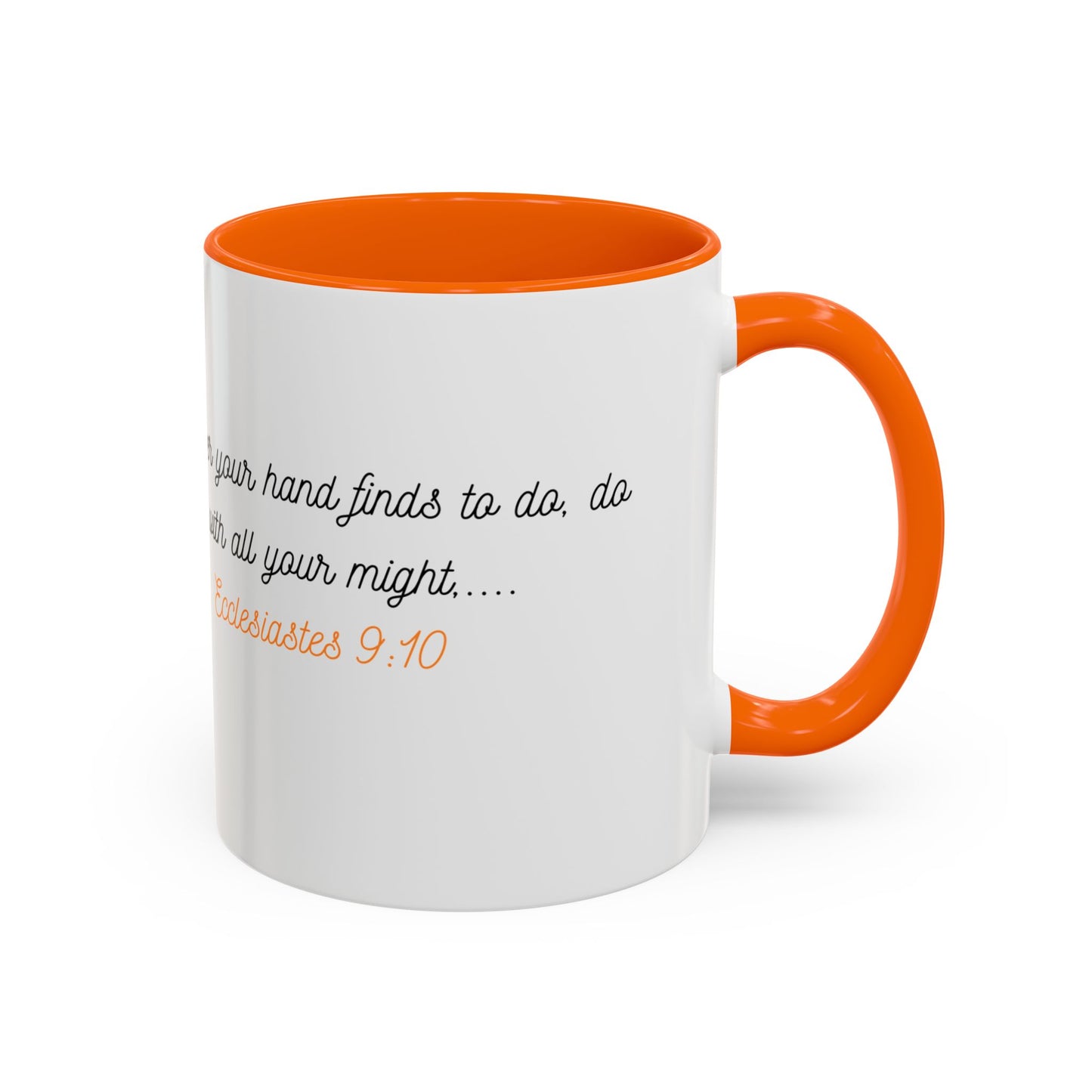 Inspirational Accent Mug - Butterfly Design, with Motivational words.