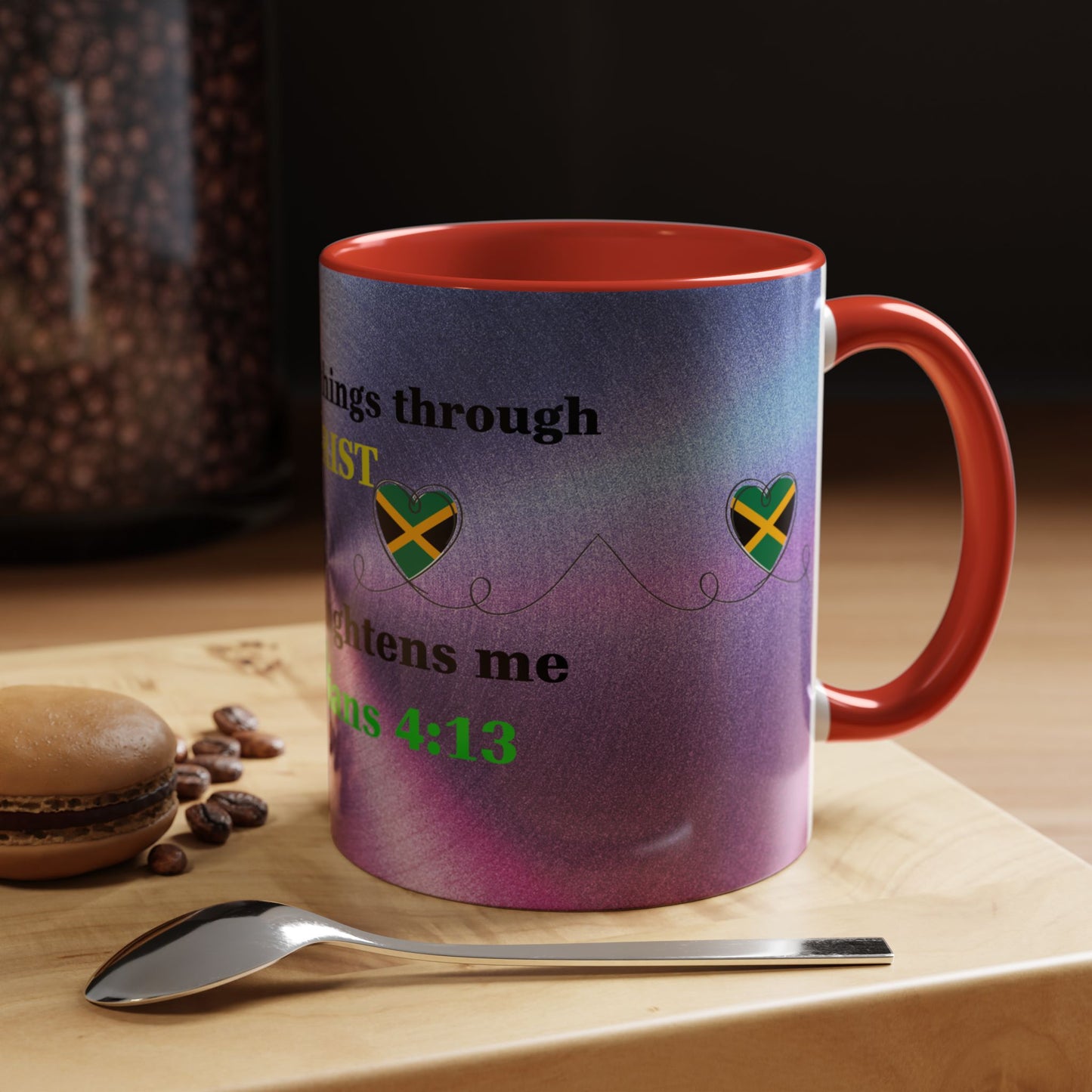 Faith-Based Coffee Cup, Inspirational Accent Coffee Mug, Christian Gift.