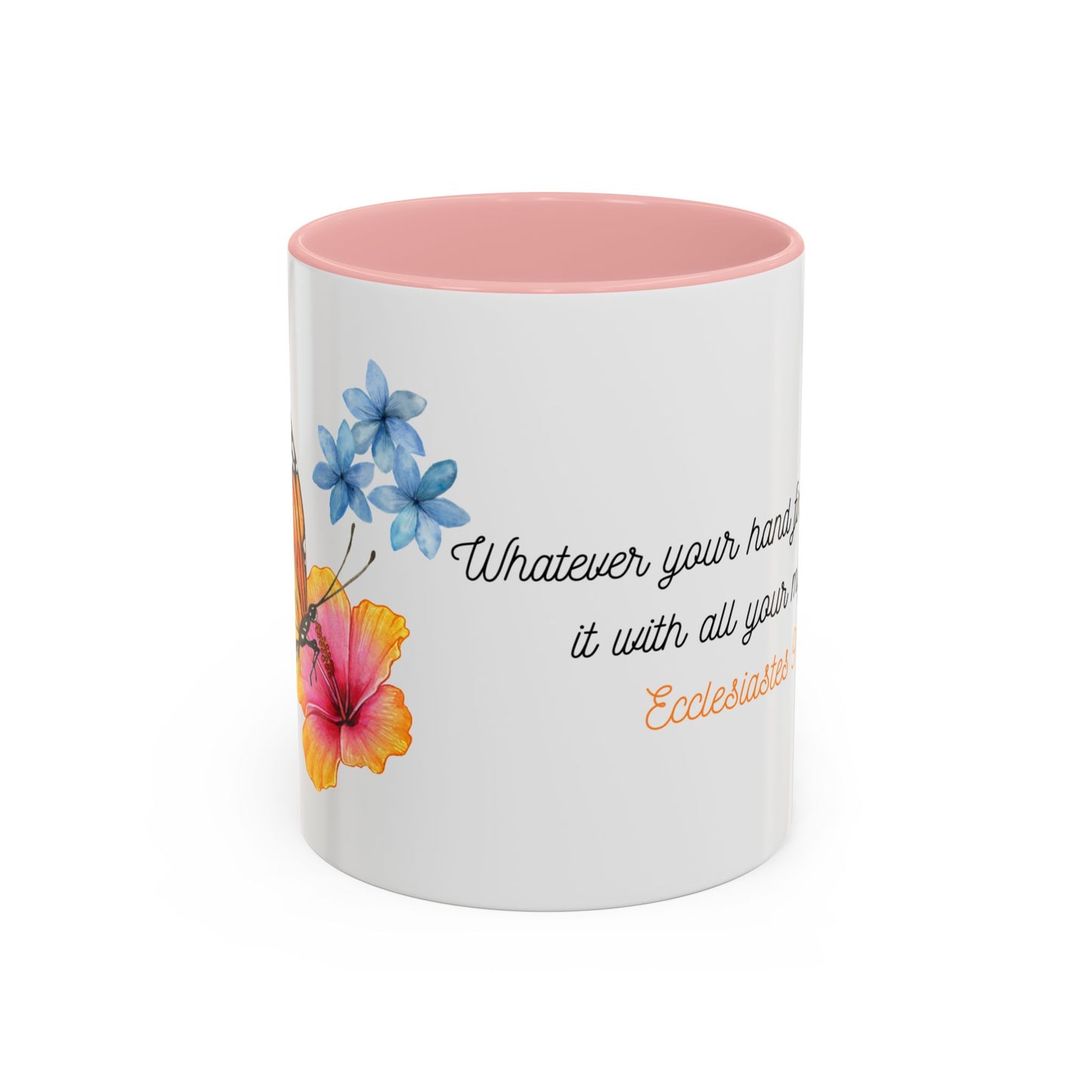 Butterfly Design Accent Mug