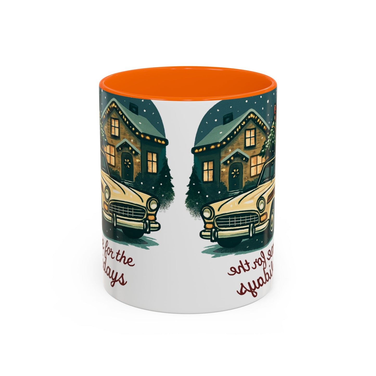 Charming Vintage Holiday Coffee Mug,