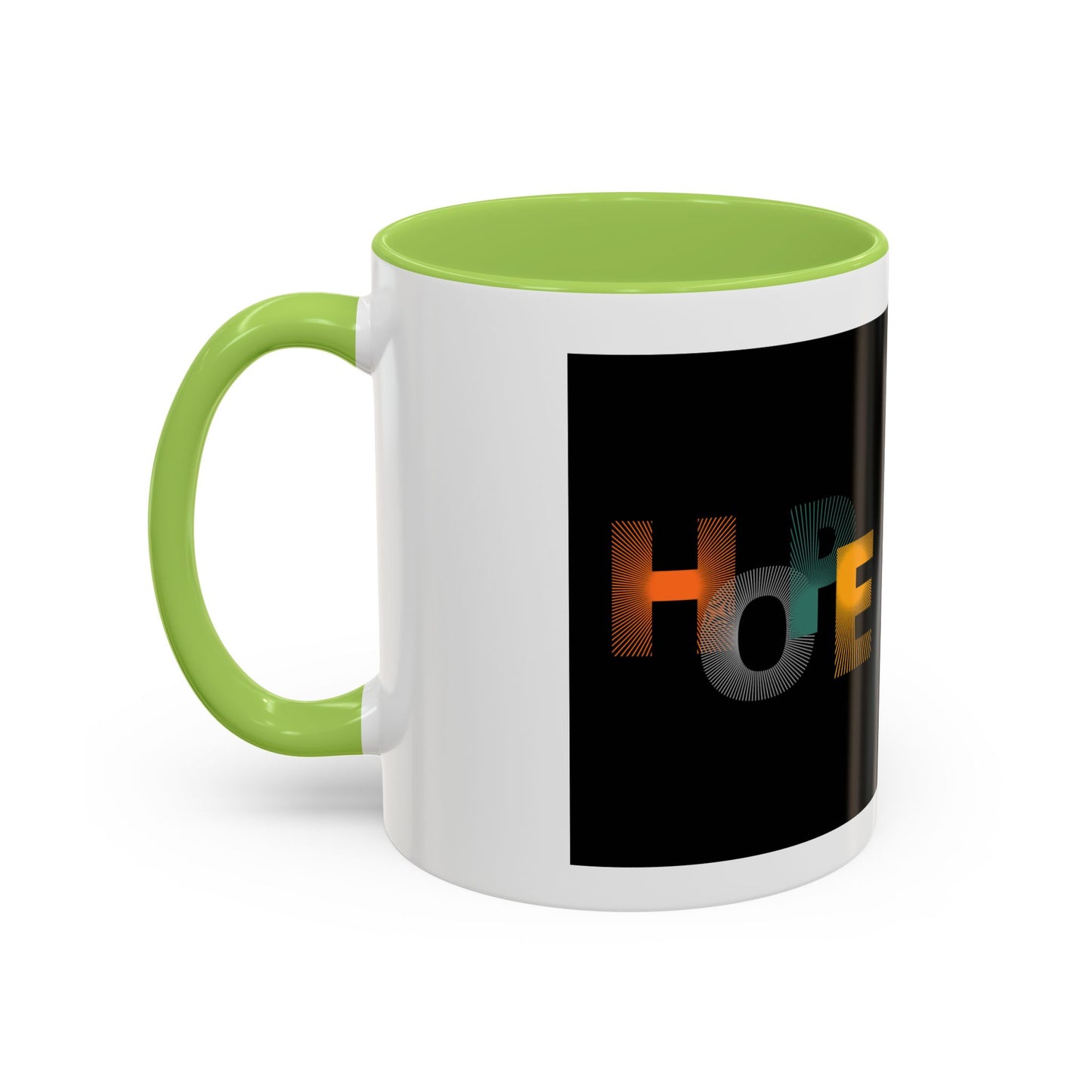 Hope-Inspired Accent Coffee Mug | Motivational Drinkware, Gift for Coffee Lovers, Inspirational Mug, Home & Office Decor, Unique Present