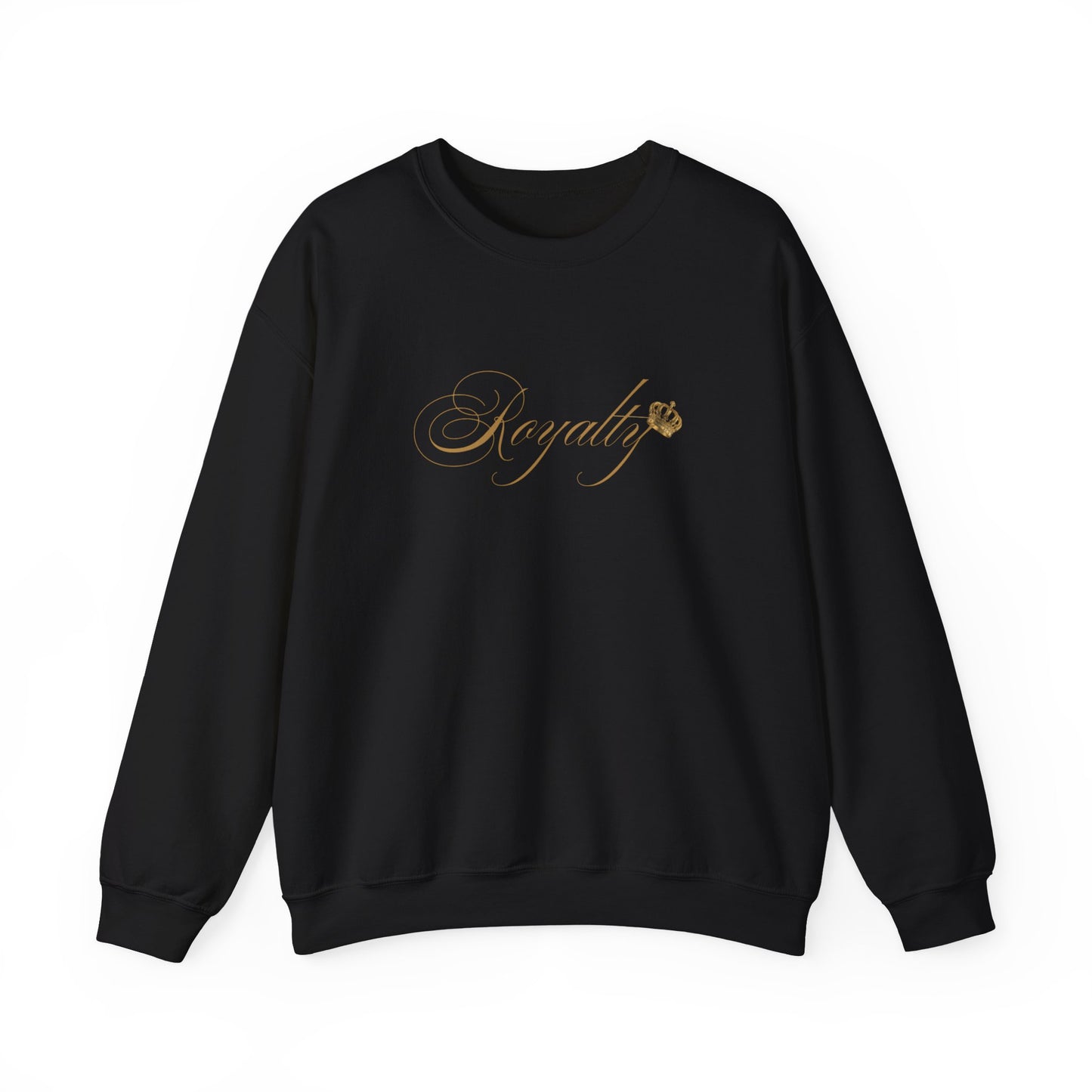Crewneck Sweatshirt - 'Royalty' Gold Script Design