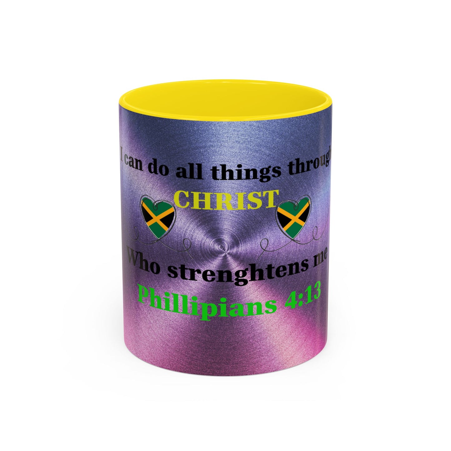 Faith-Based Coffee Cup, Inspirational Accent Coffee Mug, Christian Gift.