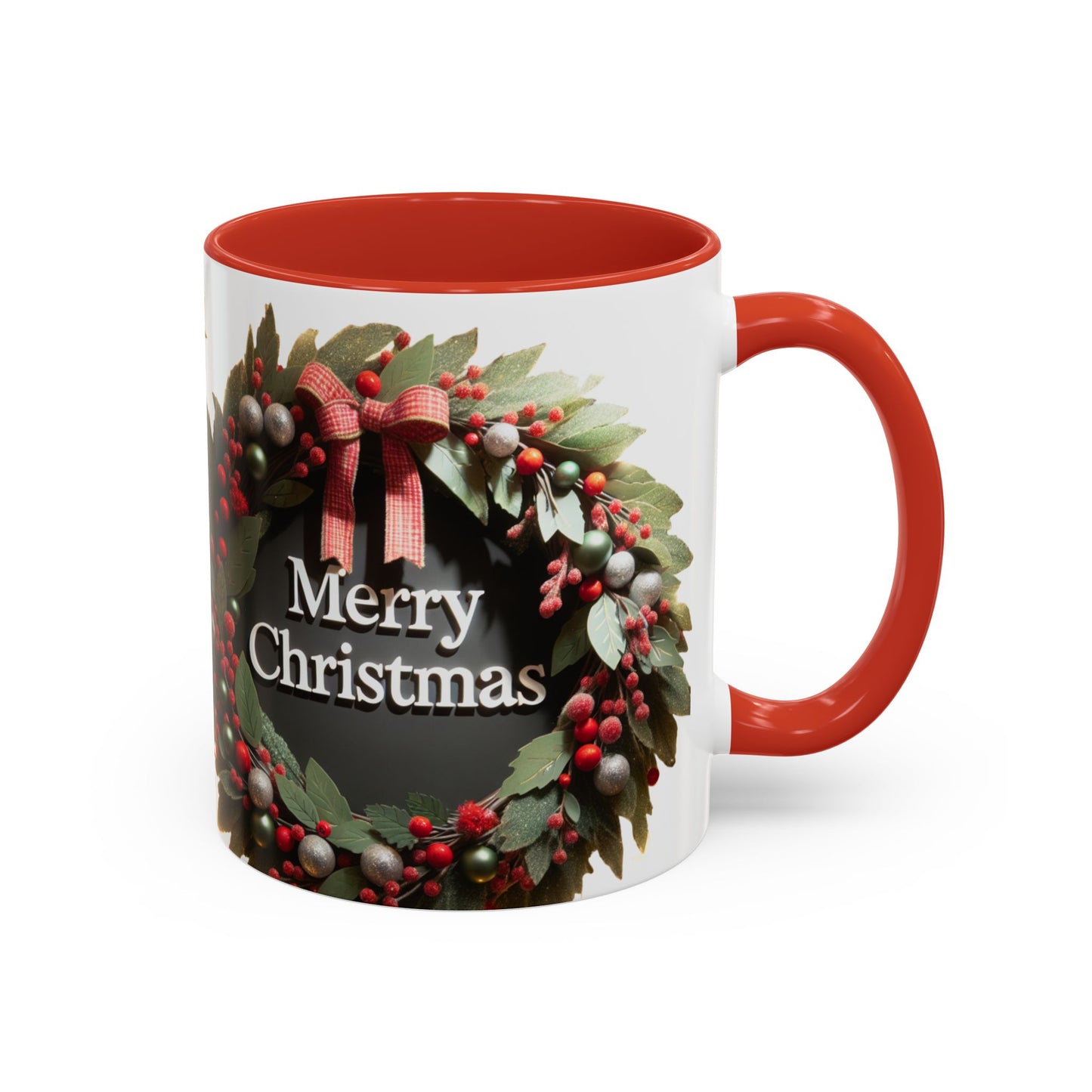 Festive Merry Christmas Mug, Holiday Coffee Cup.