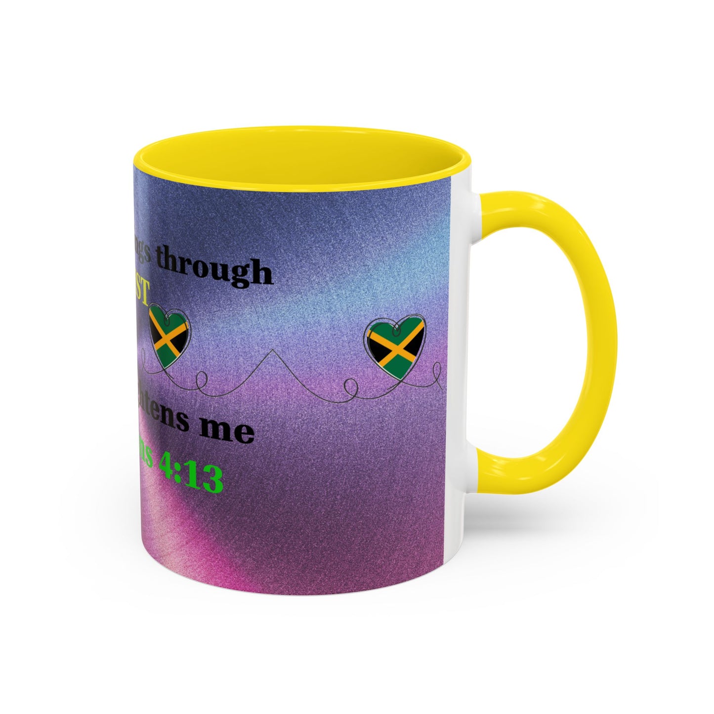 Faith-Based Coffee Cup, Inspirational Accent Coffee Mug, Christian Gift.