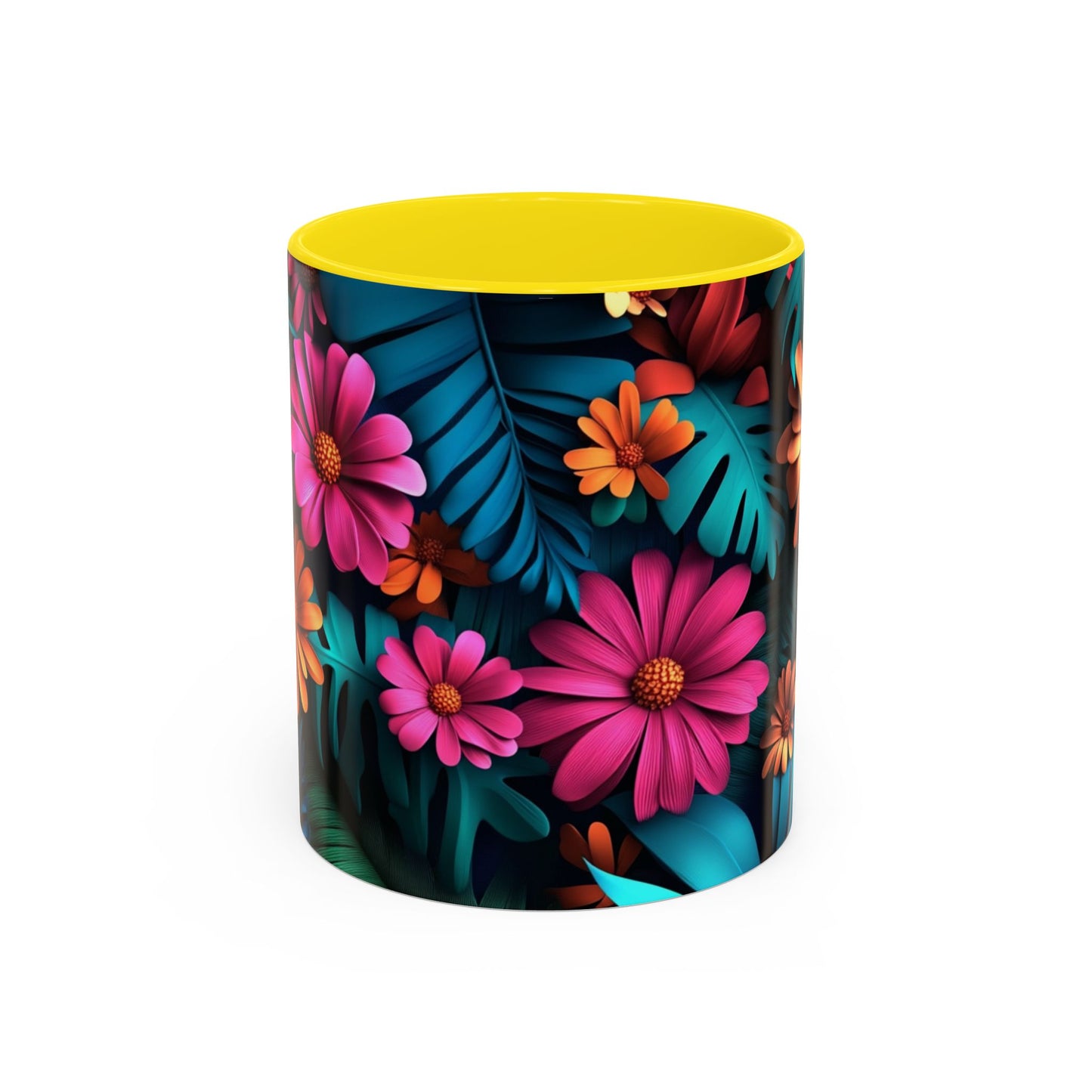 Vibrant Floral Coffee Mug