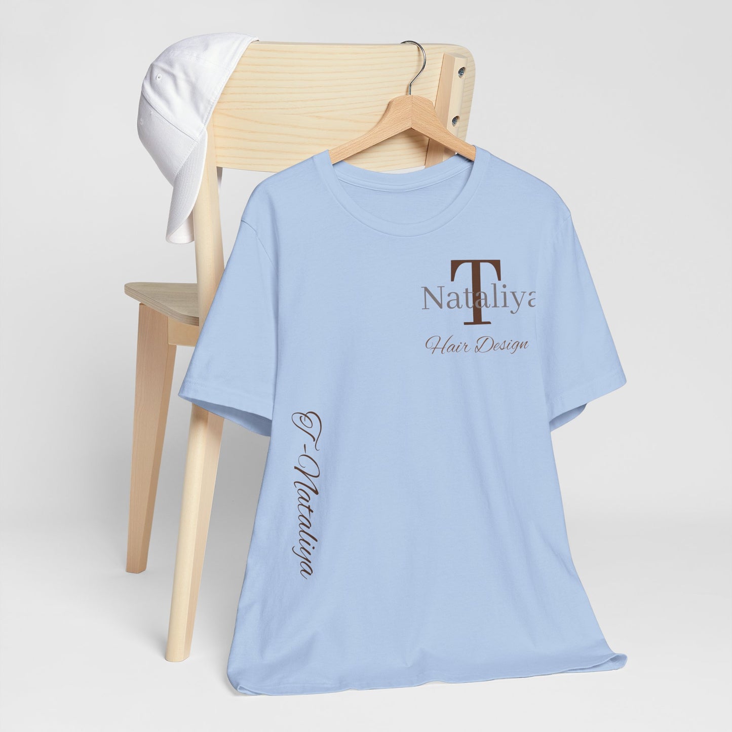 Nataliya Hair Design T-Shirt — Elegant Salon Logo Tee