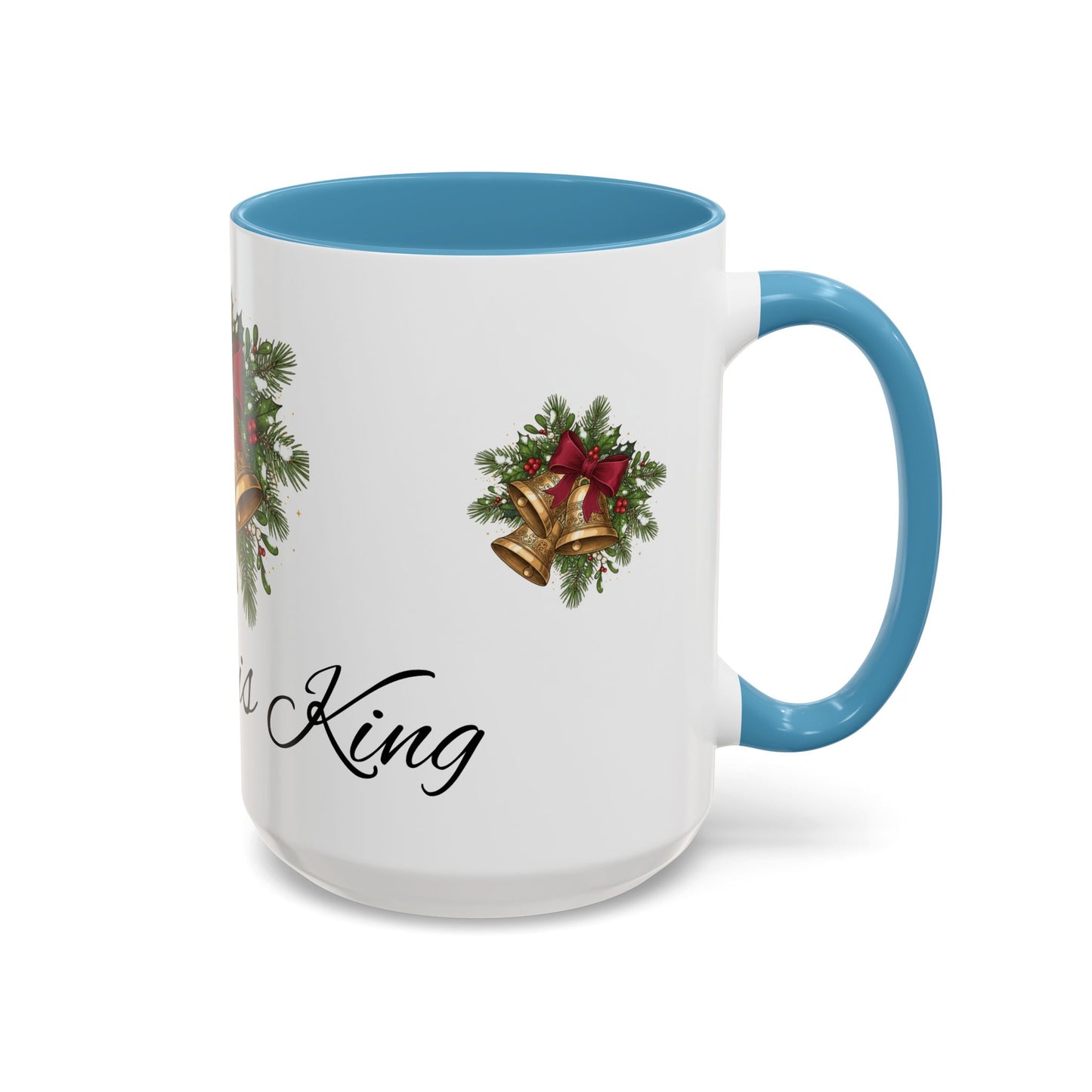 Christmas Bells 'Christ is King' Accent Coffee Mug