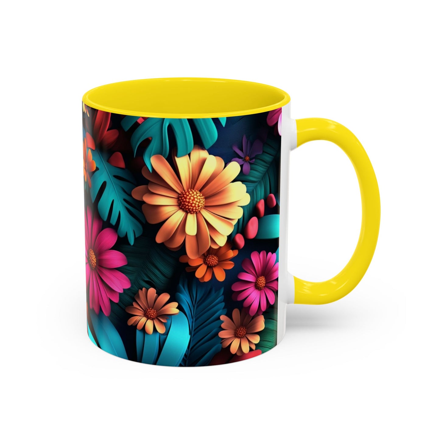 Vibrant Floral Coffee Mug