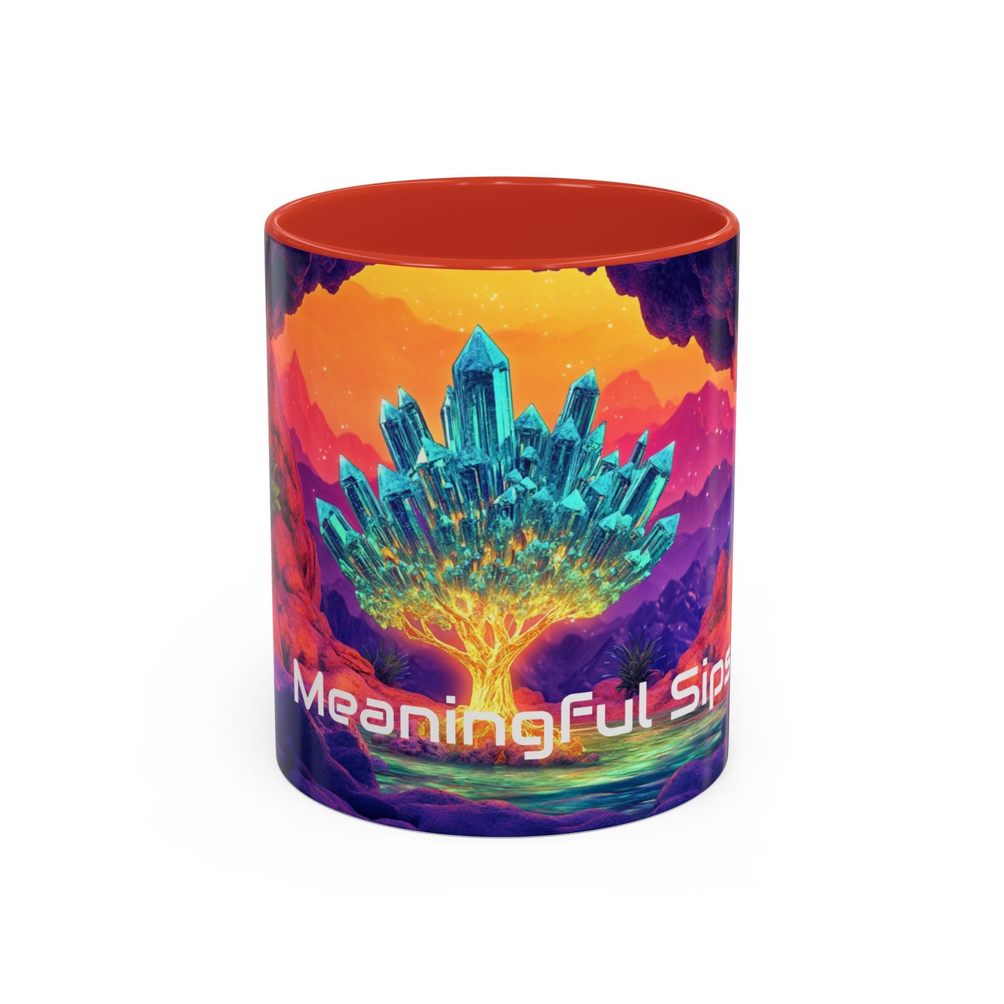 Vibrant Accent Coffee Mug with Inspirational Design, Ideal for Gift Giving, Home Decor, Office Drinkware, Art Lovers, Meaningful Sips