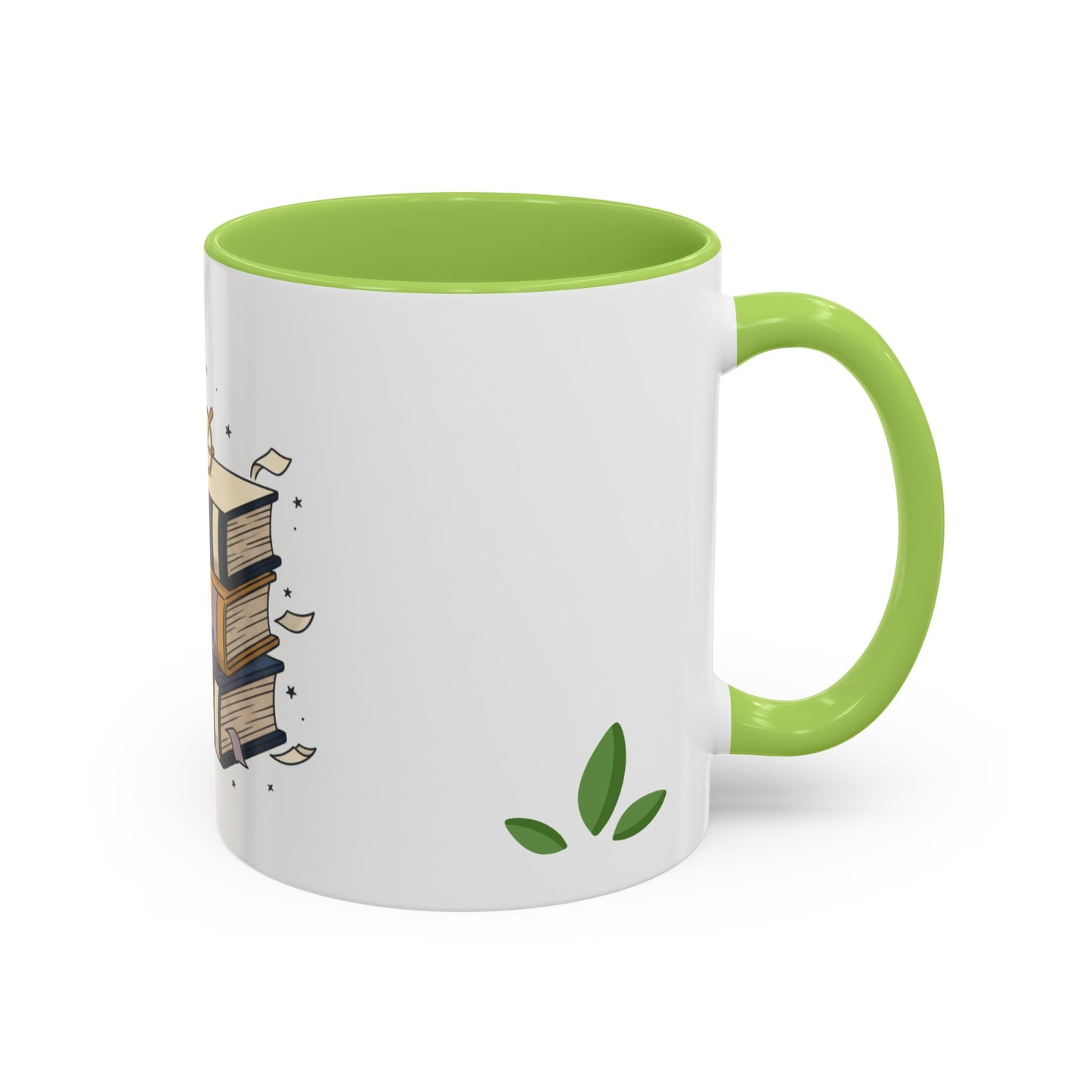 Stack of Books "Stories Journeys Dreams" Accent Mug