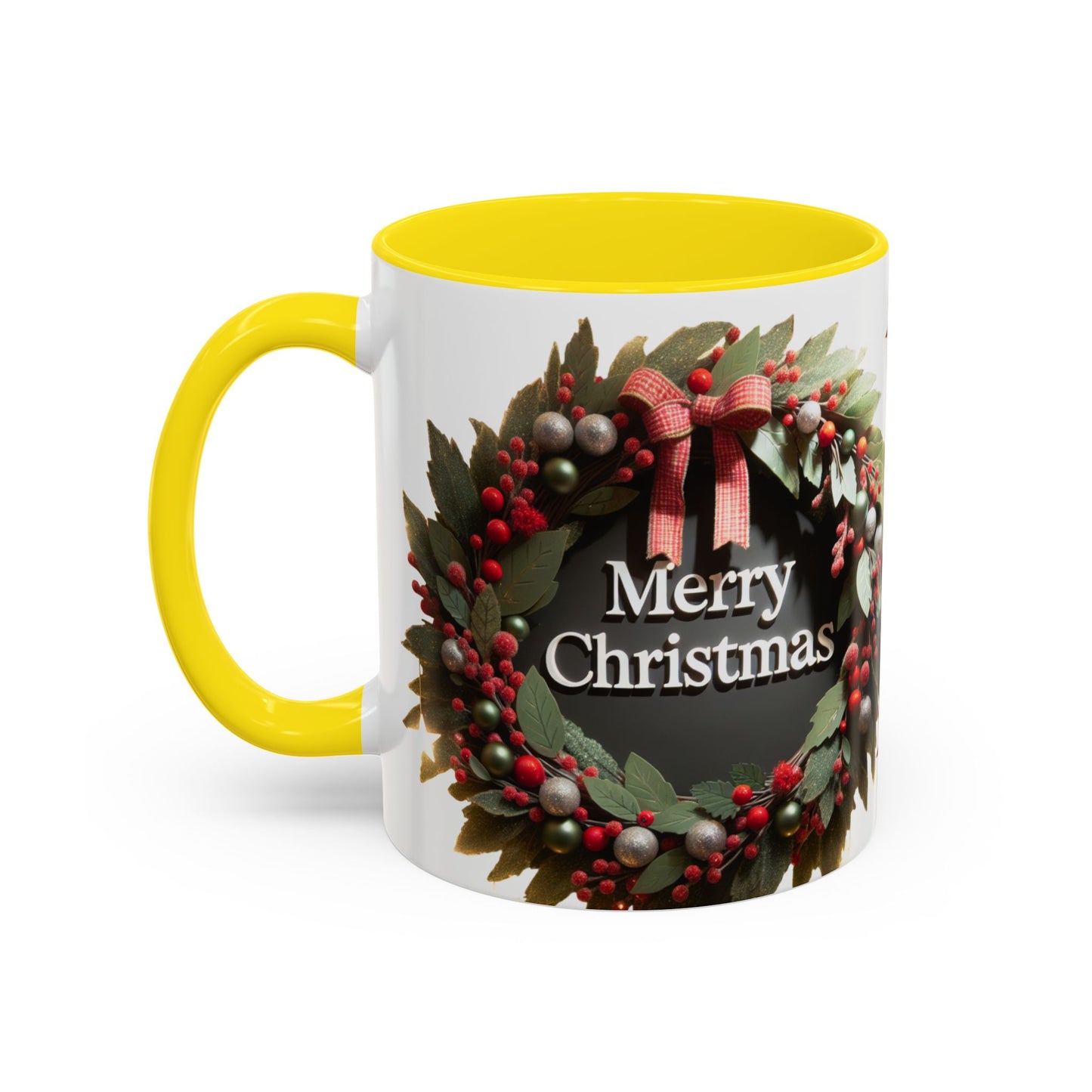 Festive Merry Christmas Mug, Holiday Coffee Cup.