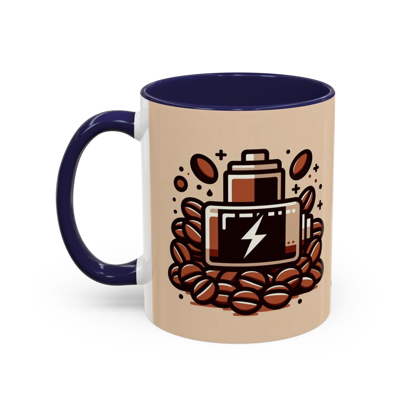 Low Battery Coffee Mug, Funny Coffee Cup, Gift for Caffeine Lovers, Unique Office Mug, Java Enthusiast Cup