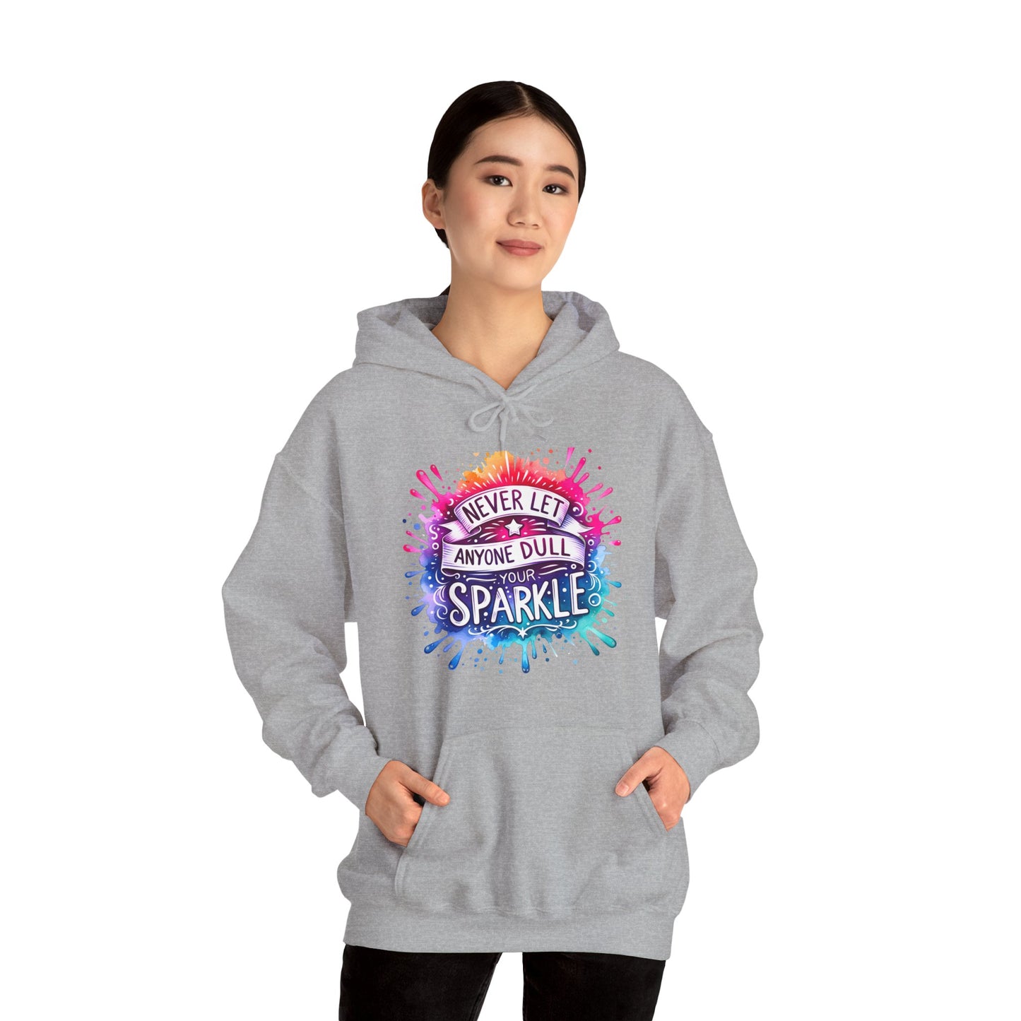 Positive Vibes Colorful Inspirational Hoodie.