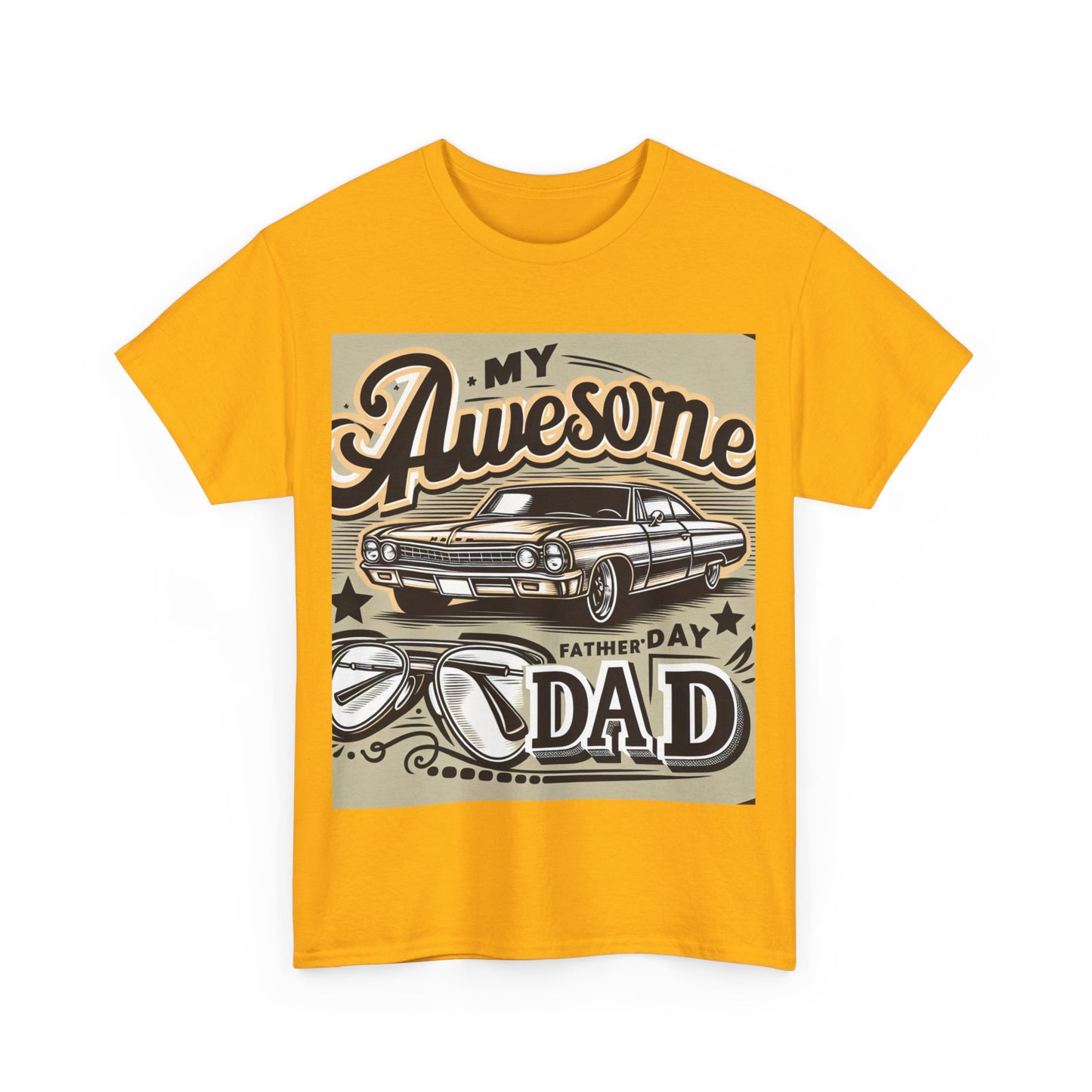Awesome Dad  Heavy Cotton Tee