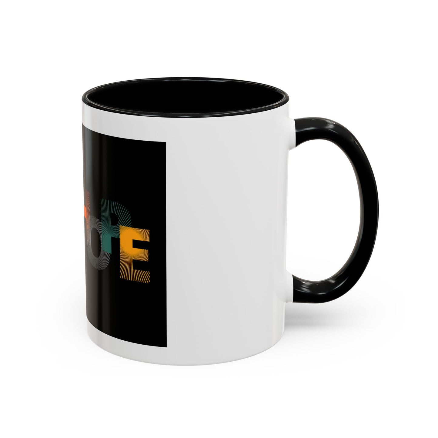 Hope-Inspired Accent Coffee Mug | Motivational Drinkware, Gift for Coffee Lovers, Inspirational Mug, Home & Office Decor, Unique Present