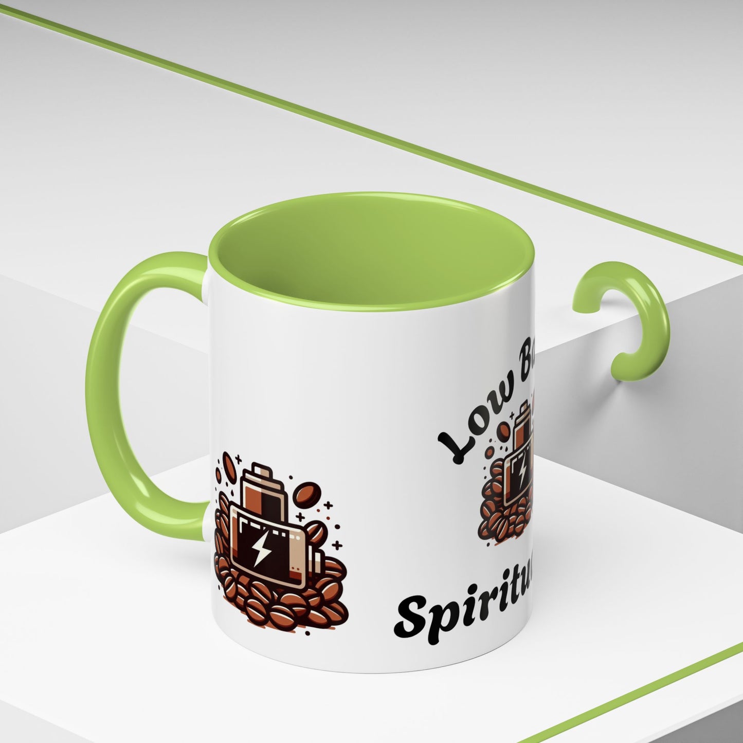 Low Battery Coffee Mug, Funny Coffee Cup