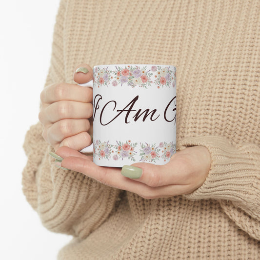Grateful Floral Ceramic Mug