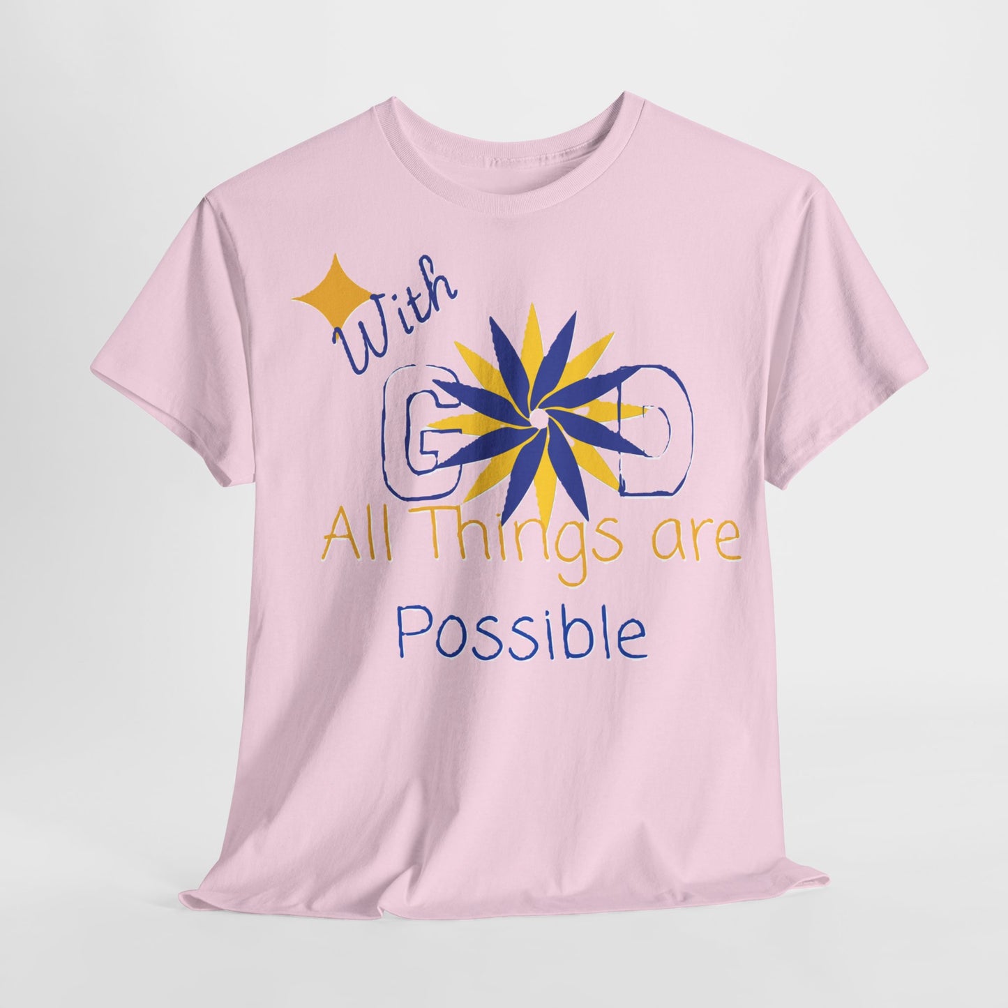 Inspirational Unisex Heavy Cotton Tee, Positive Quote Shirt, Motivational T-Shirt, Everyday Wear, Gift for Friends