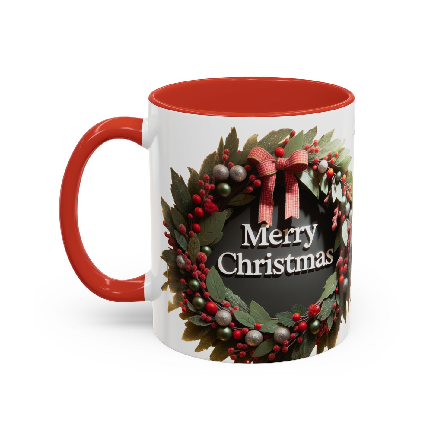 Festive Merry Christmas Mug, Holiday Coffee Cup.