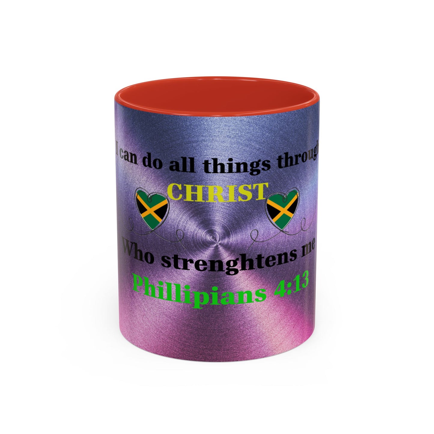 Faith-Based Coffee Cup, Inspirational Accent Coffee Mug, Christian Gift.