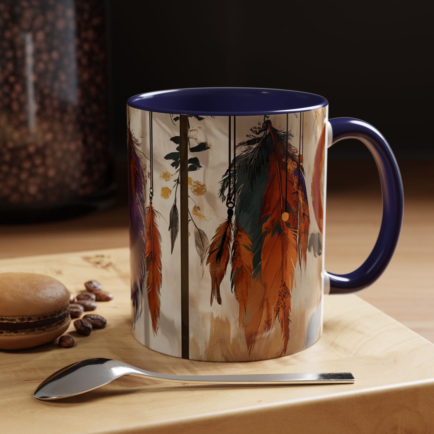 Bohemian Feather Coffee Mug,