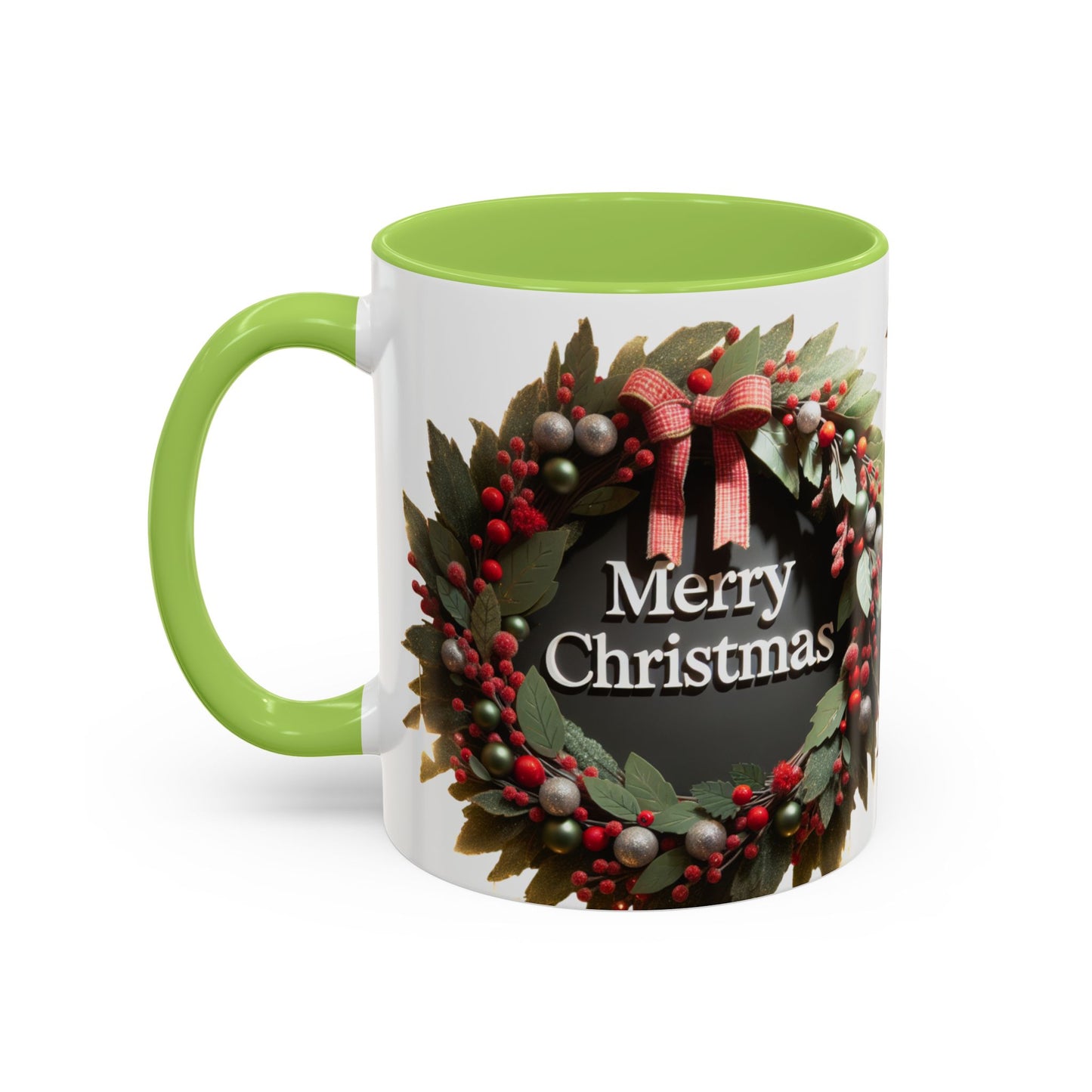 Festive Merry Christmas Mug, Holiday Coffee Cup.