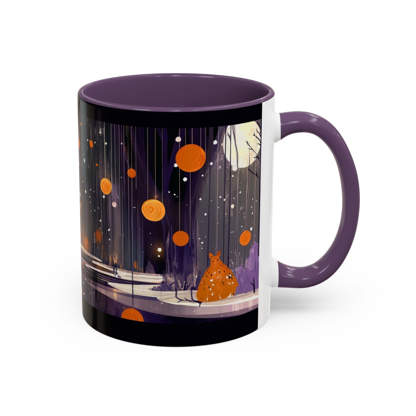 Whimsical Nighttime Coffee Mug - Cozy Mug for Coffee Lovers, Unique Gift for Friends, Tea Mug, Home Decor, Cute Cat Art