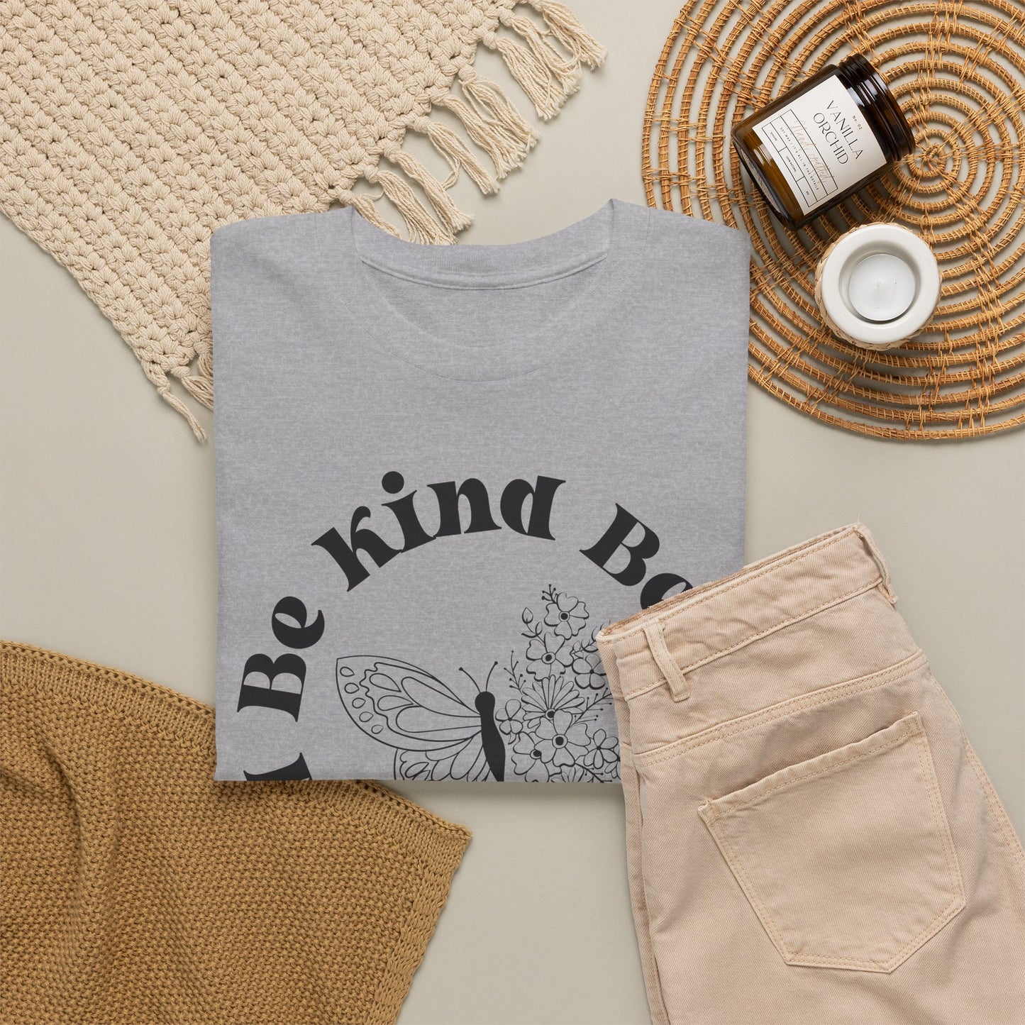 Unisex Heavy Cotton Tee - "Be Kind, Be Brave, Be Bold"