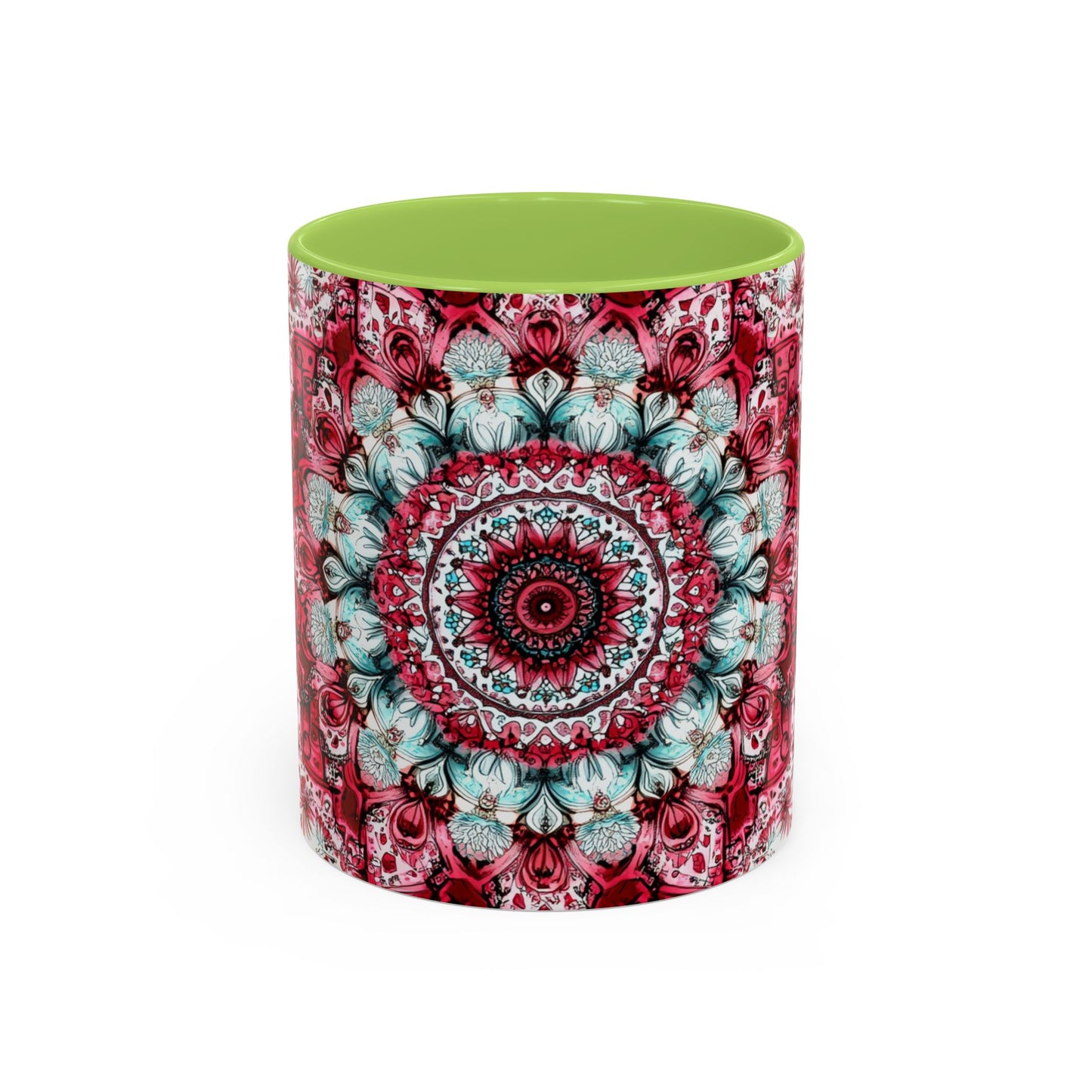 Bohemian Mandala Accent Coffee Mug  Artistic Gift for Coffee Lovers.