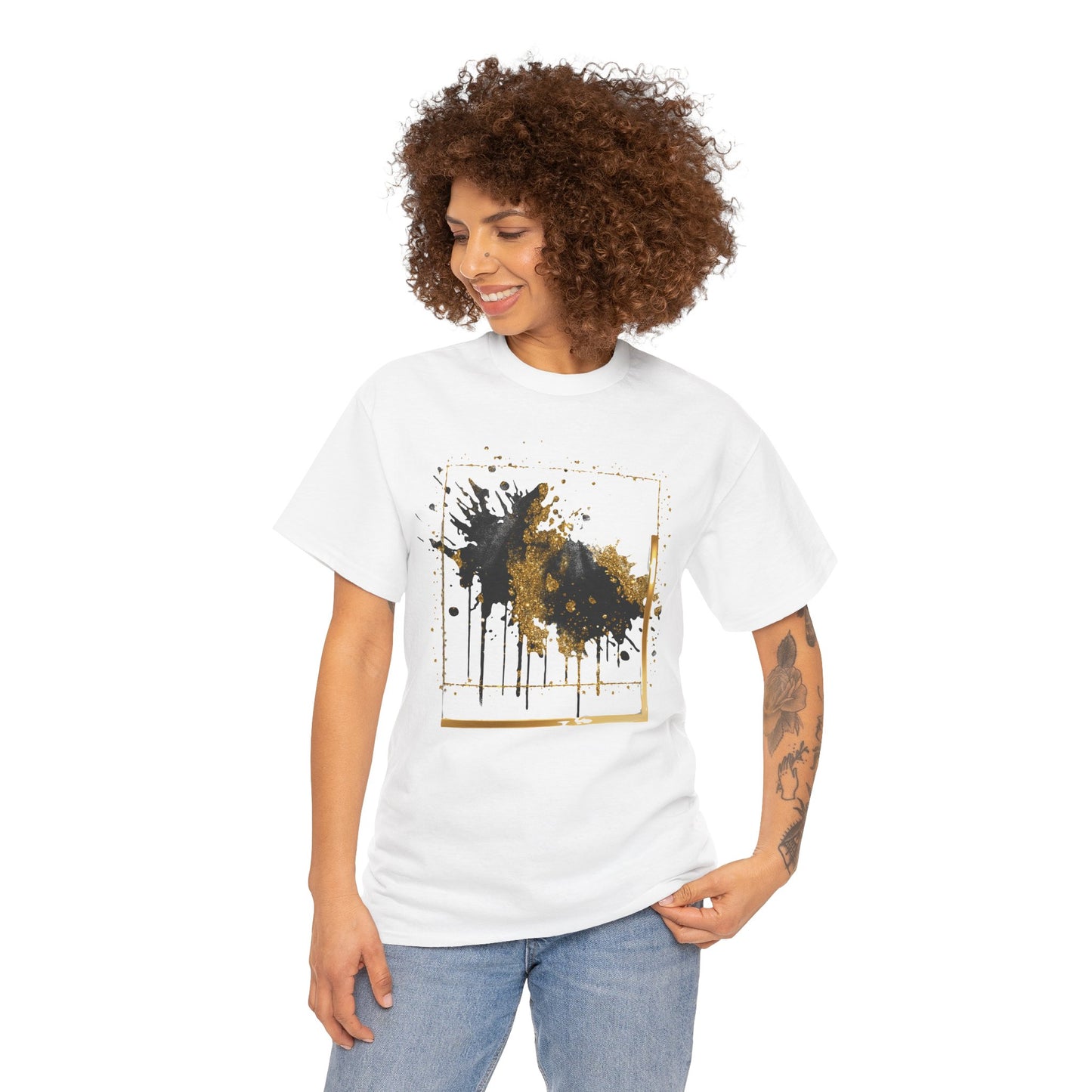 Artistic Abstract Unisex Tee, Casual Wear, Gift for Art Lovers.