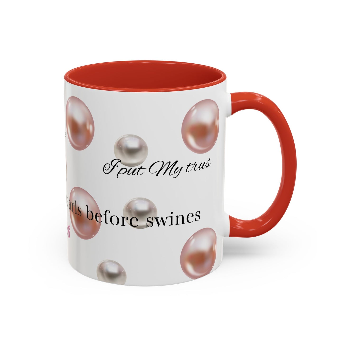 Elegant Pearls Inspirational Coffee Mug